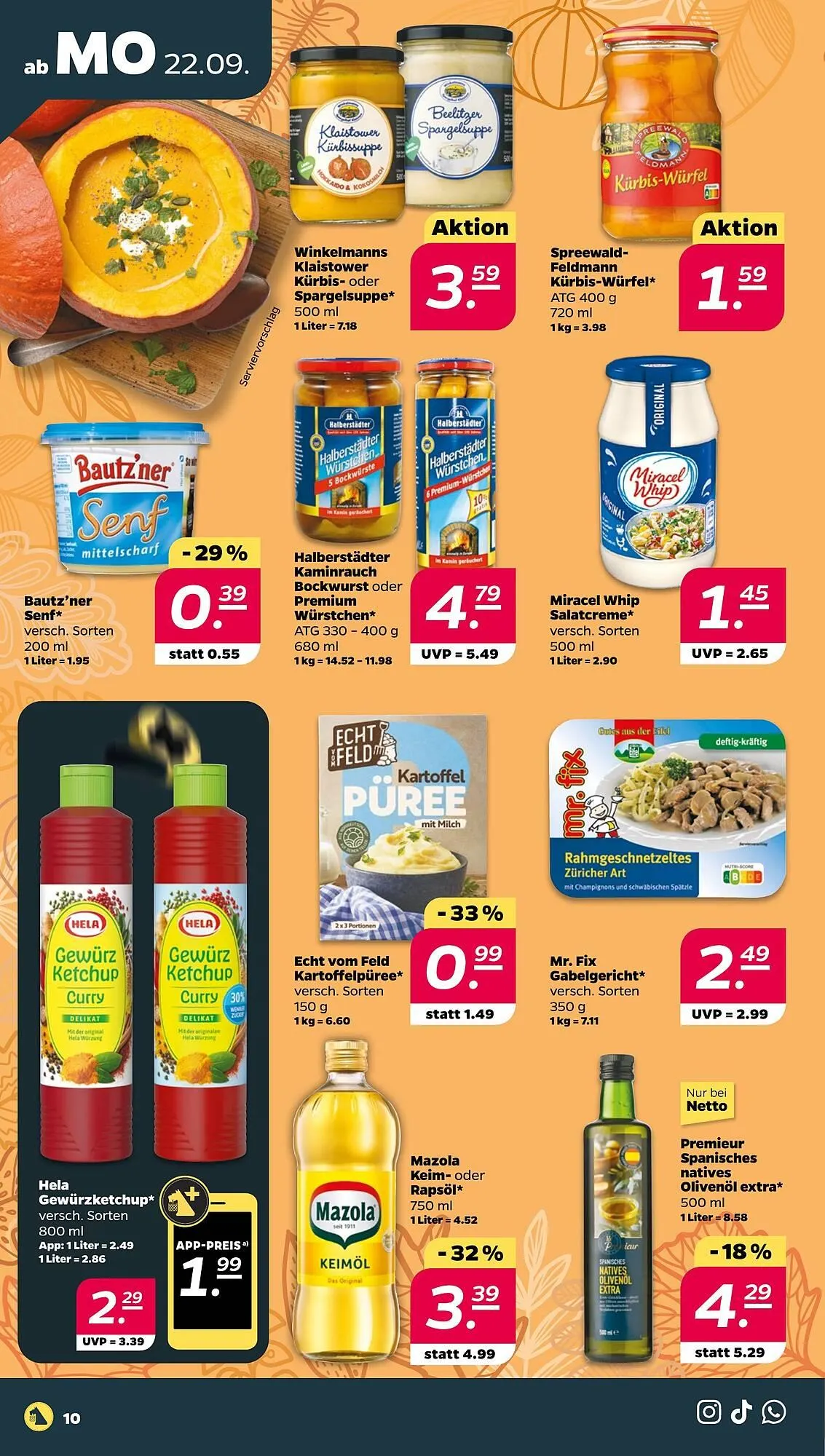 NETTO Prospekt von 22. September bis 27. September 2025 - Prospekt seite 10