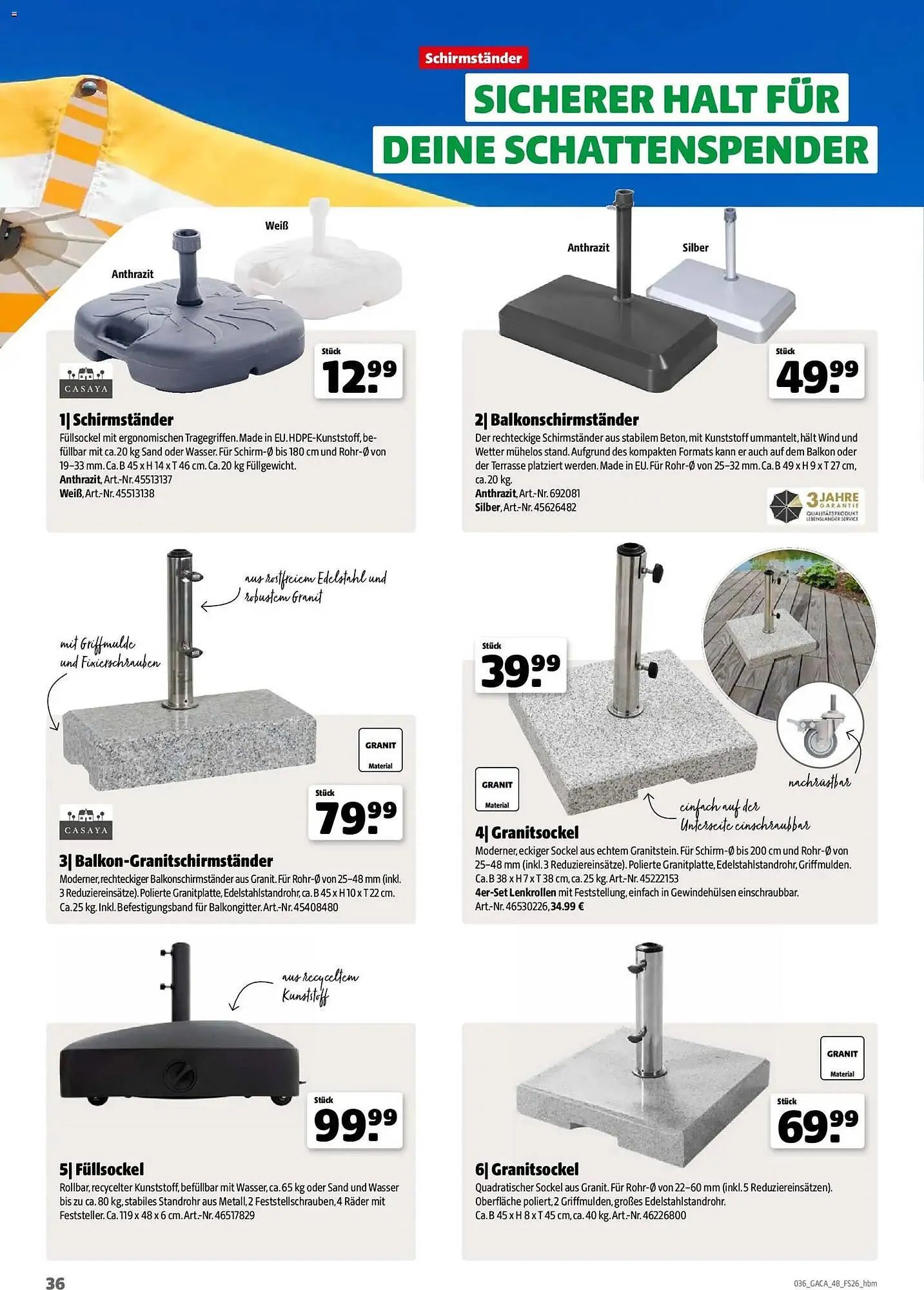 Hagebau Prospekt von 2. März bis 31. Dezember 2026 - Prospekt seite 36