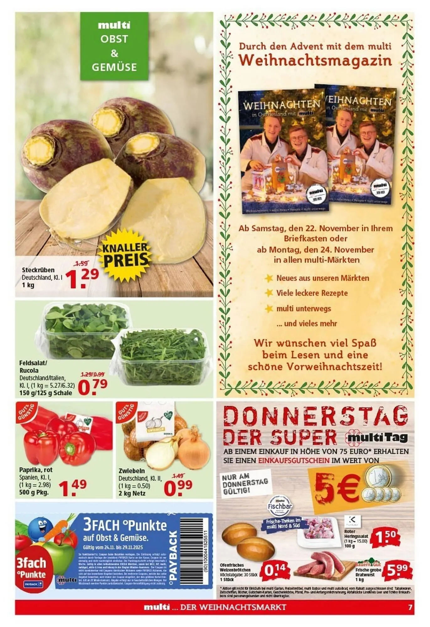 Multi Markt Prospekt von 24. November bis 29. November 2025 - Prospekt seite 7