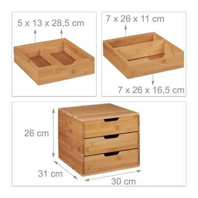 Schreibtisch Organizer 3 Schubladen