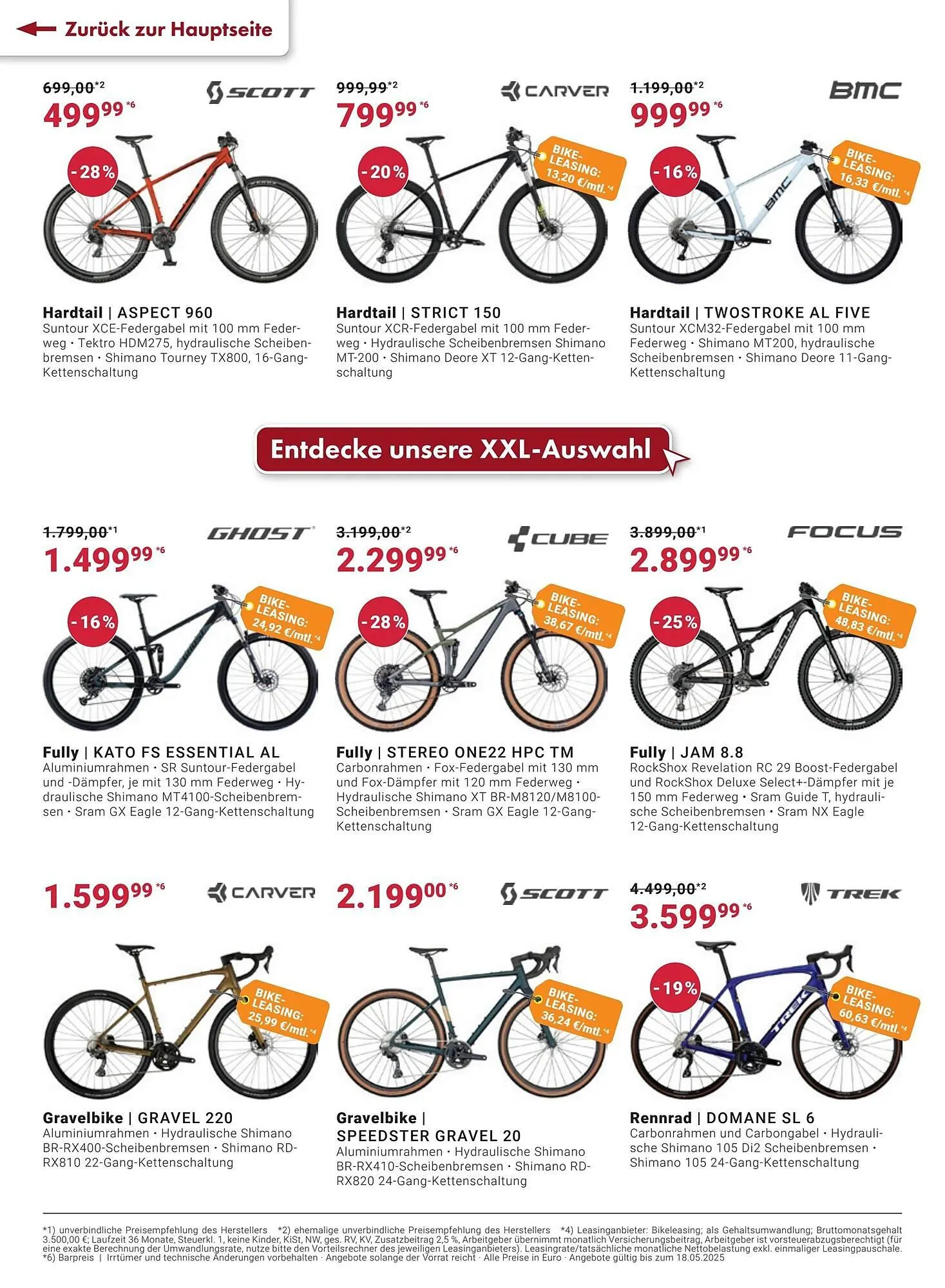 Fahrrad XXL Prospekt von 28. April bis 19. Mai 2025 - Prospekt seite 6