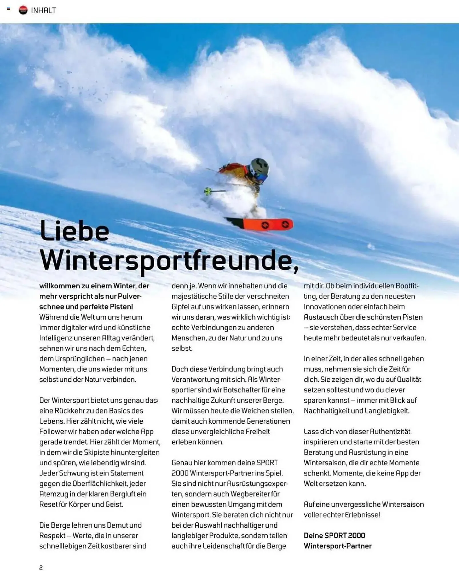 Sport 2000 Prospekt von 23. September bis 28. Februar 2026 - Prospekt seite 2
