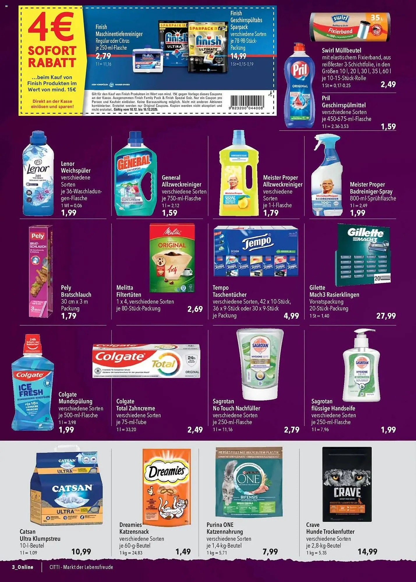 CITTI Markt Prospekt von 10. Dezember bis 16. Dezember 2025 - Prospekt seite 34