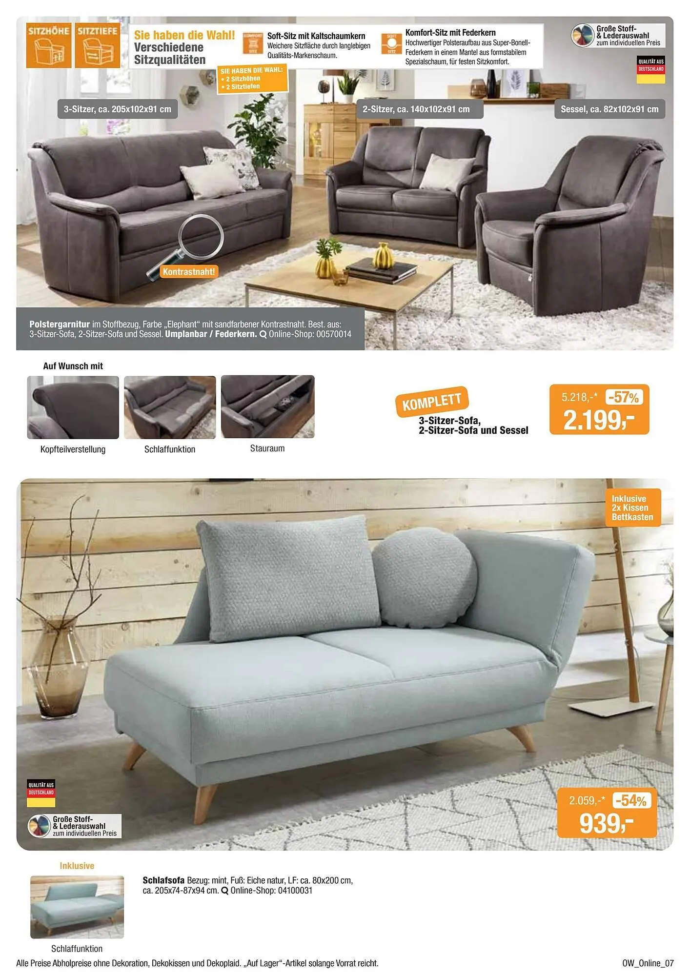 Opti Wohnwelt Prospekt von 9. Dezember bis 19. Dezember 2026 - Prospekt seite 7