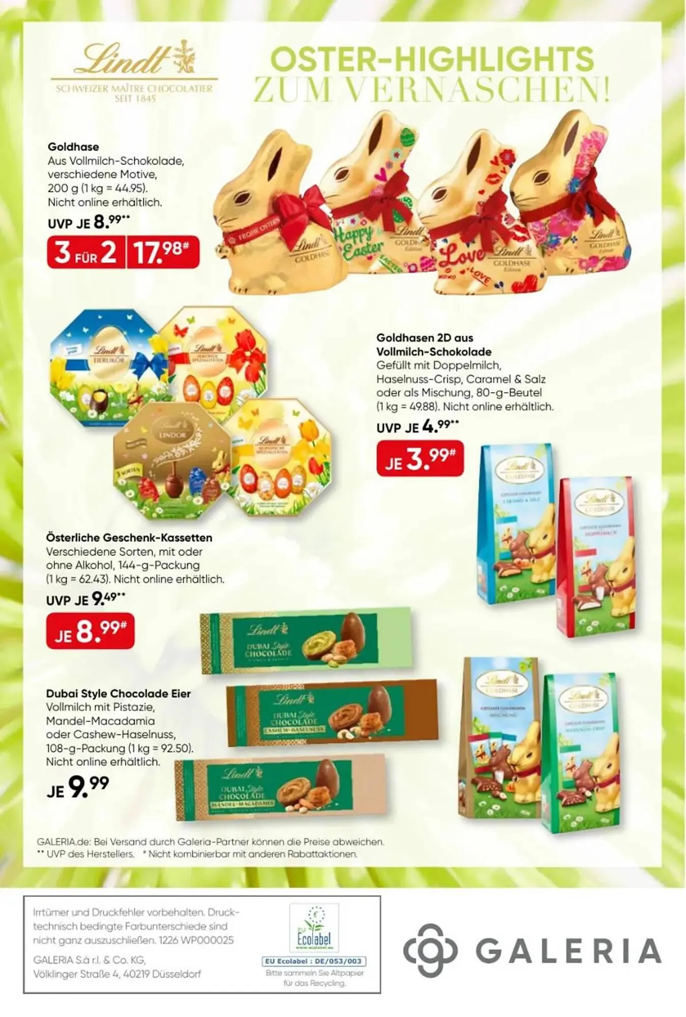 Galeria Kaufhof Prospekt von 17. März bis 29. März 2026 - Prospekt seite 44