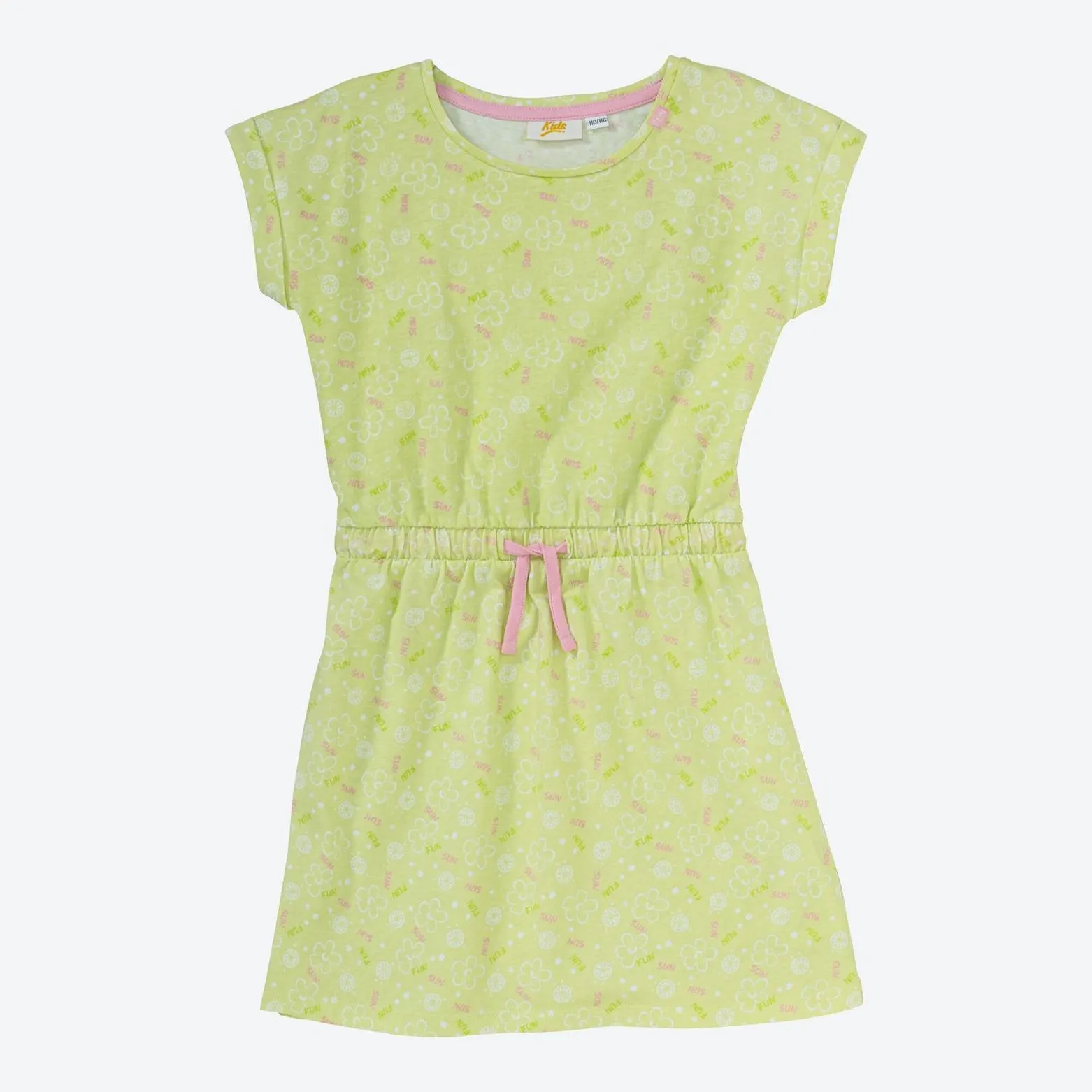 Kinder-Mädchen-Kleid mit Blumenmuster