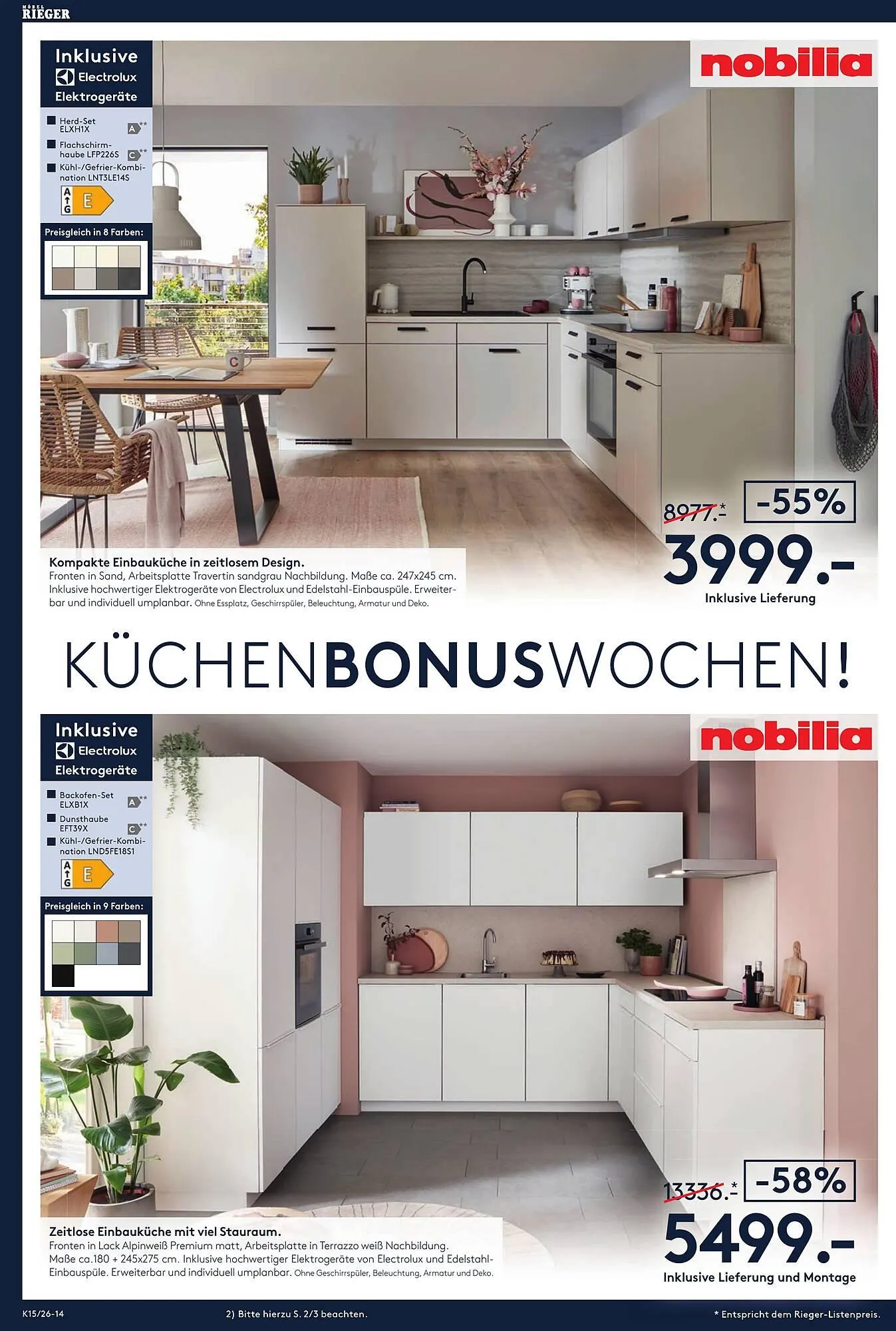 Möbel Rieger Prospekt von 9. April bis 21. April 2026 - Prospekt seite 15