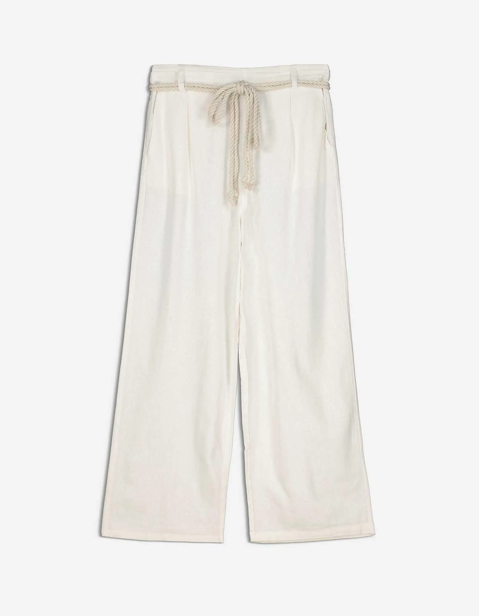 Culotte - Leinen-Mix - weiß
