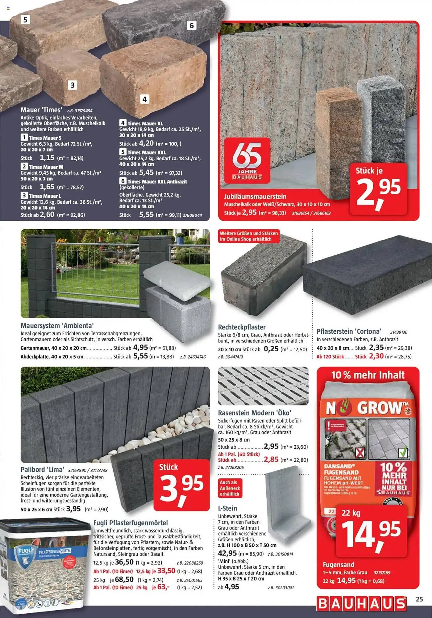 Bauhaus Prospekt von 29. März bis 3. Mai 2025 - Prospekt seite 25