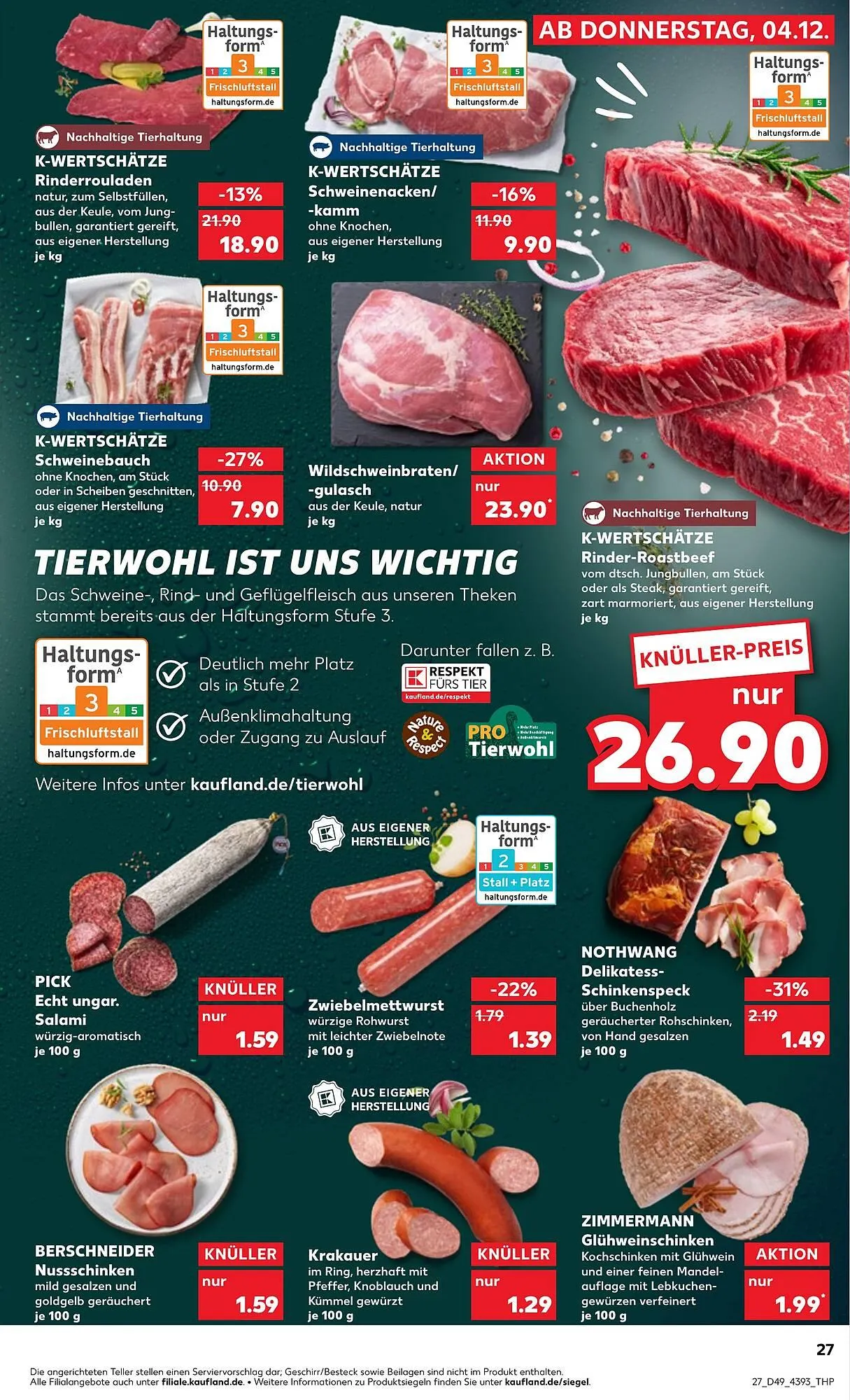 Kaufland Prospekt von 4. Dezember bis 10. Dezember 2025 - Prospekt seite 27