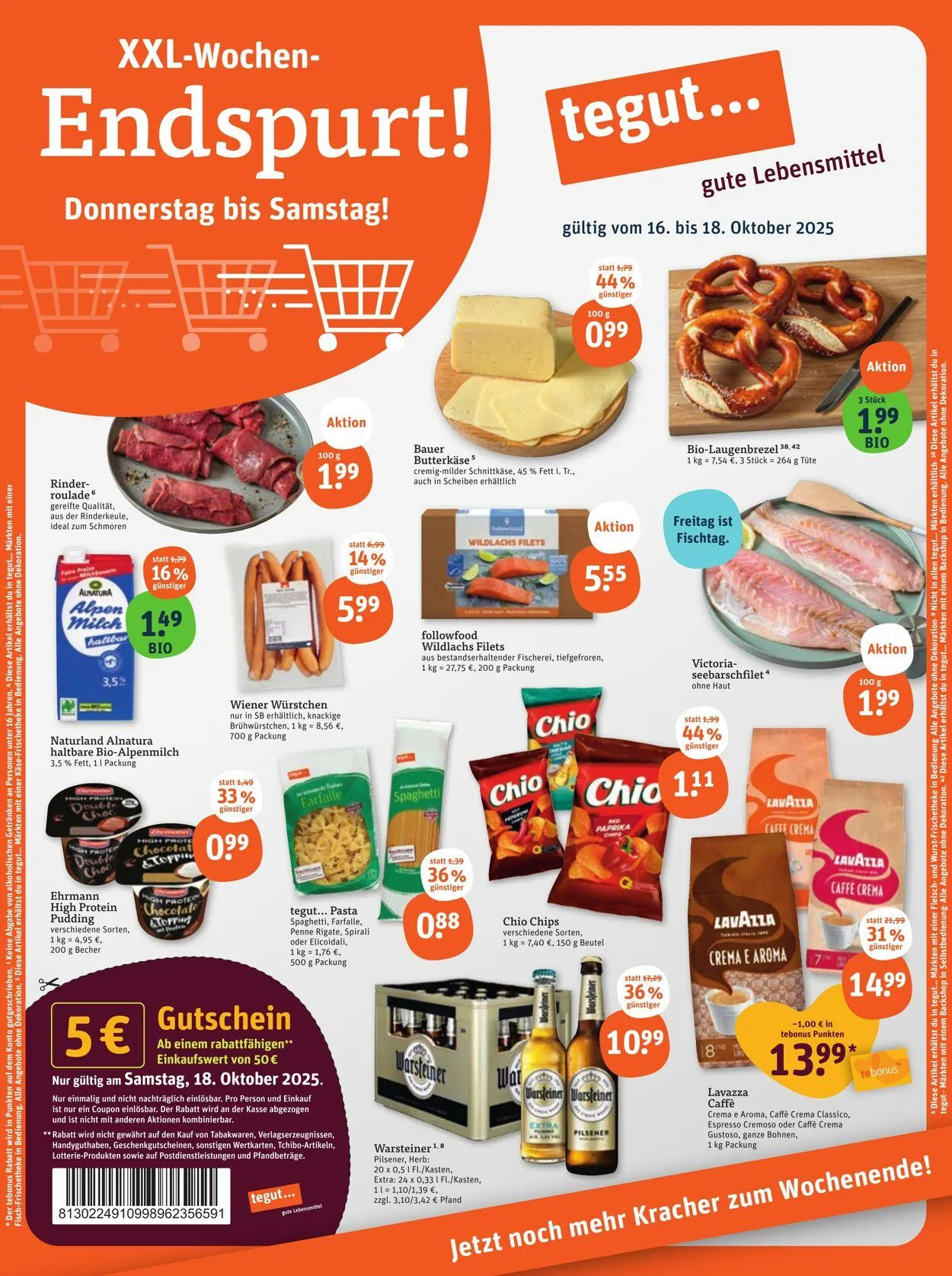 Tegut Aktueller Prospekt von 6. Oktober bis 12. Oktober 2025 - Prospekt seite 1
