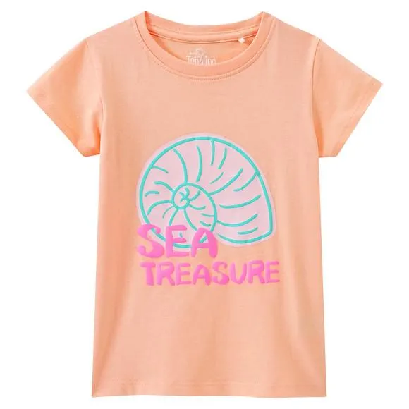 Mädchen T-Shirt mit Puff-Print