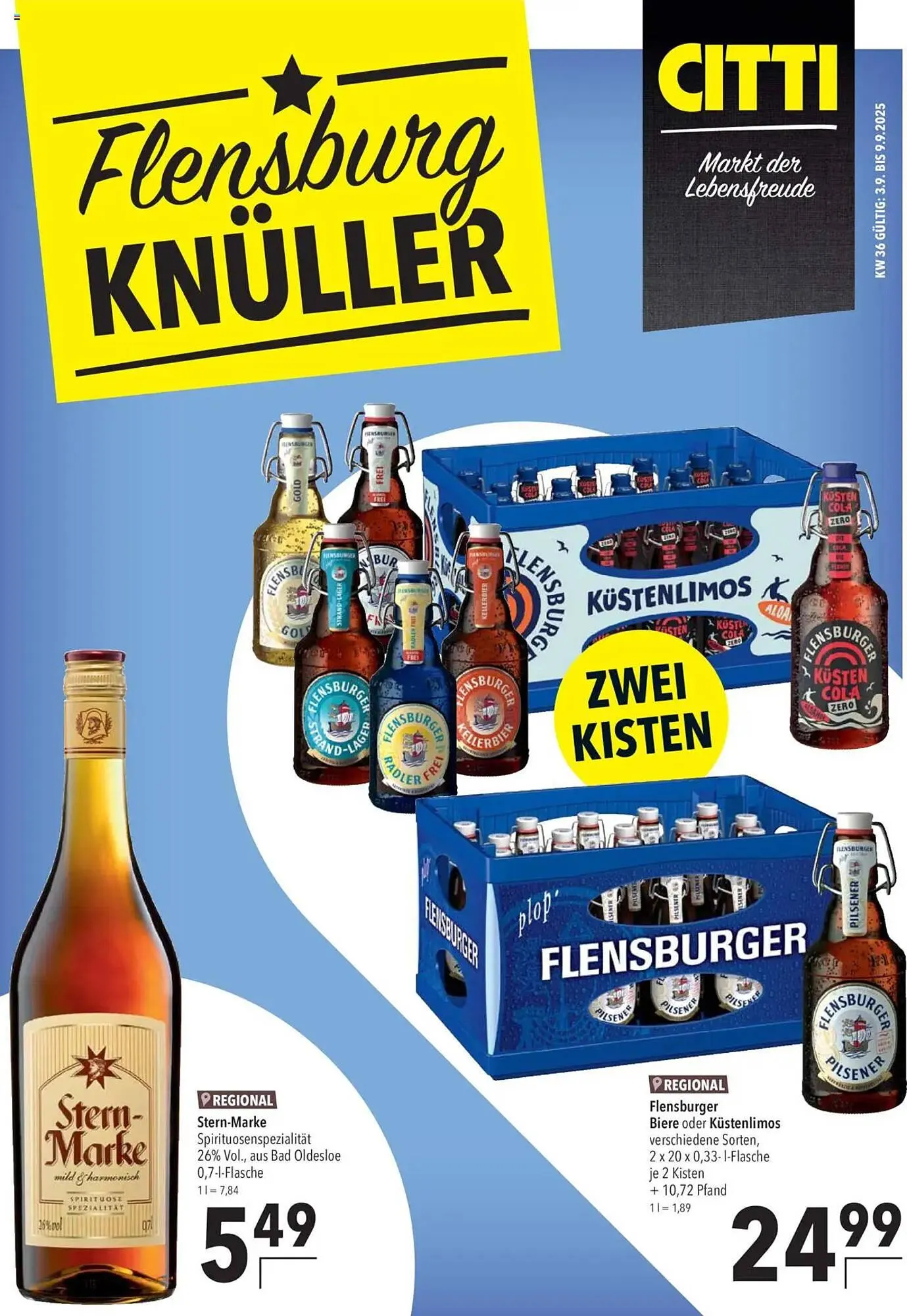 CITTI Markt Prospekt von 3. September bis 9. September 2025 - Prospekt seite 1