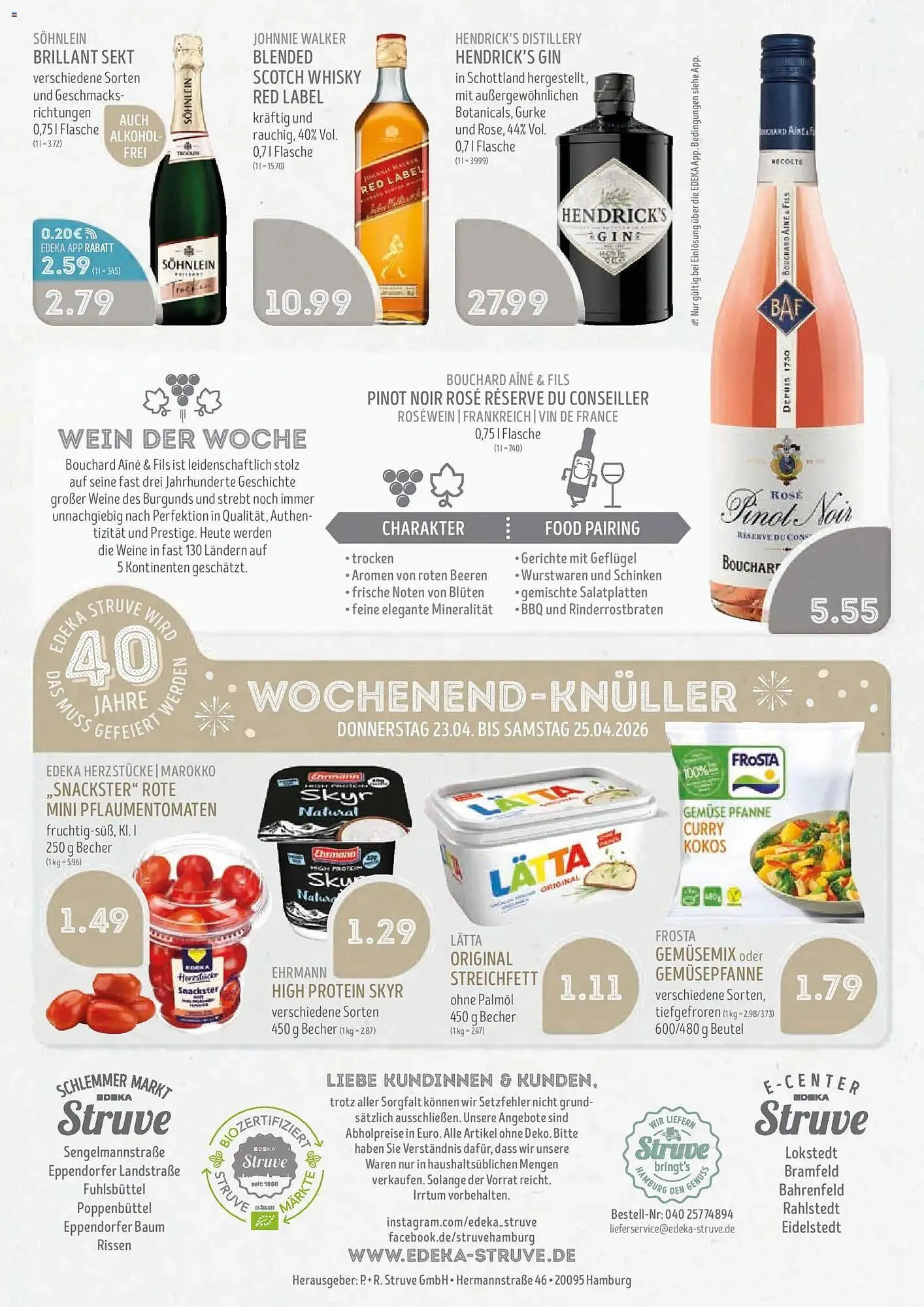 Edeka Struve Prospekt von 20. April bis 25. April 2026 - Prospekt seite 18