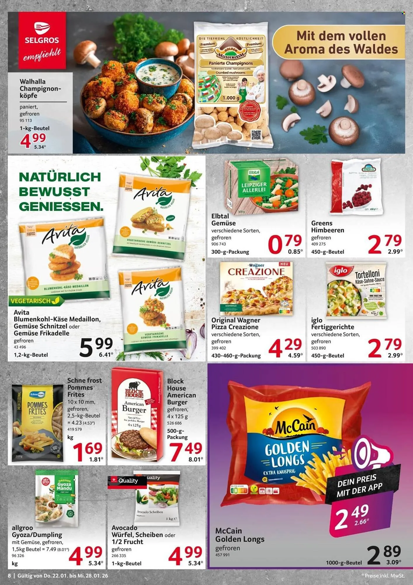 Selgros Prospekt von 22. Januar bis 28. Januar 2026 - Prospekt seite 8