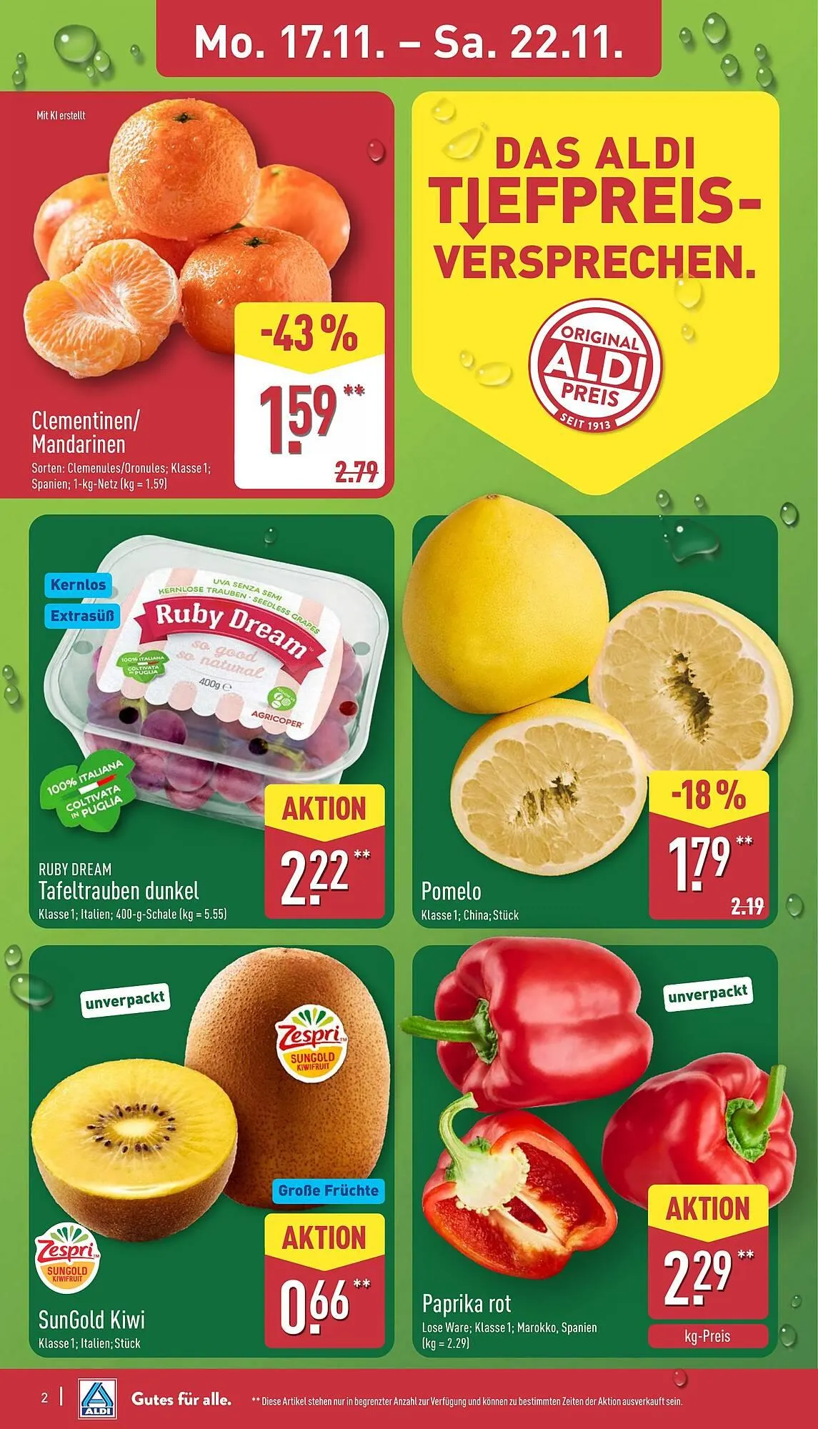 Aldi Nord Prospekt von 17. November bis 22. November 2025 - Prospekt seite 2