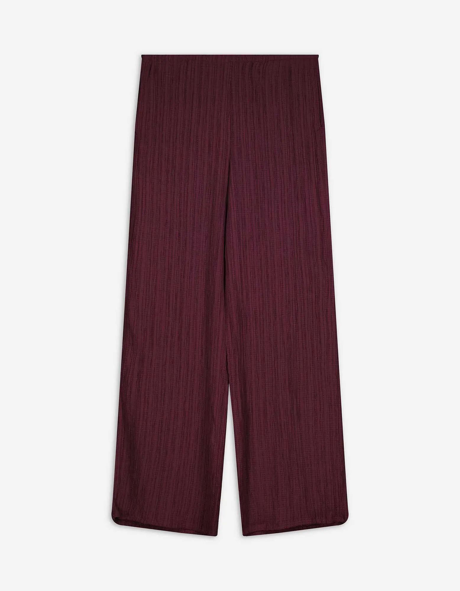 Pantaloni a palazzo - Misto viscosa - lilla scuro