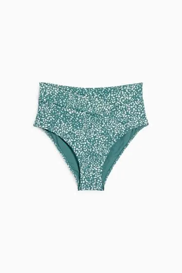 Bikini bottoms - high waist - LYCRA® XTRA LIFE™ - polka dot
