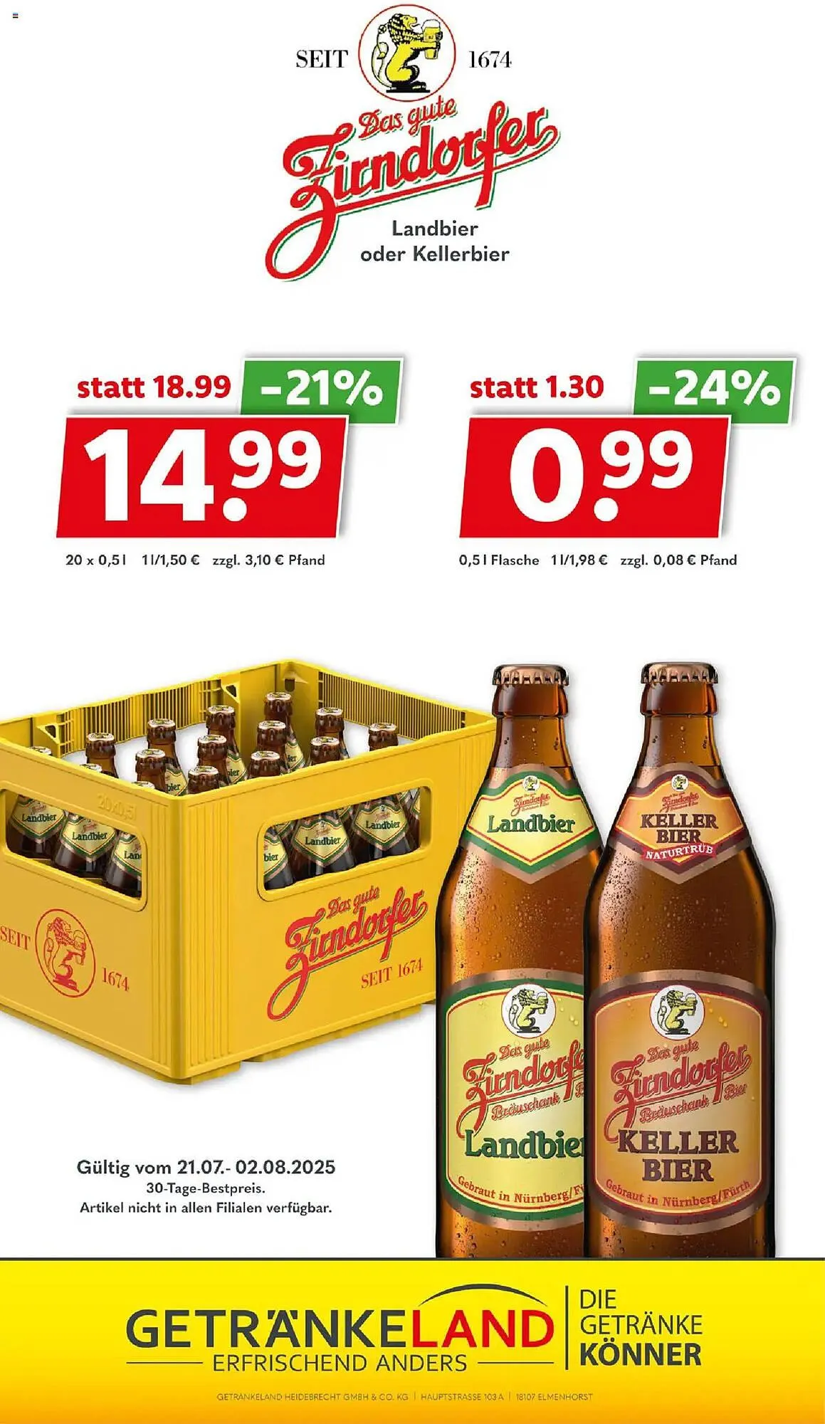 Getränkeland Prospekt von 21. Juli bis 2. August 2025 - Prospekt seite 11