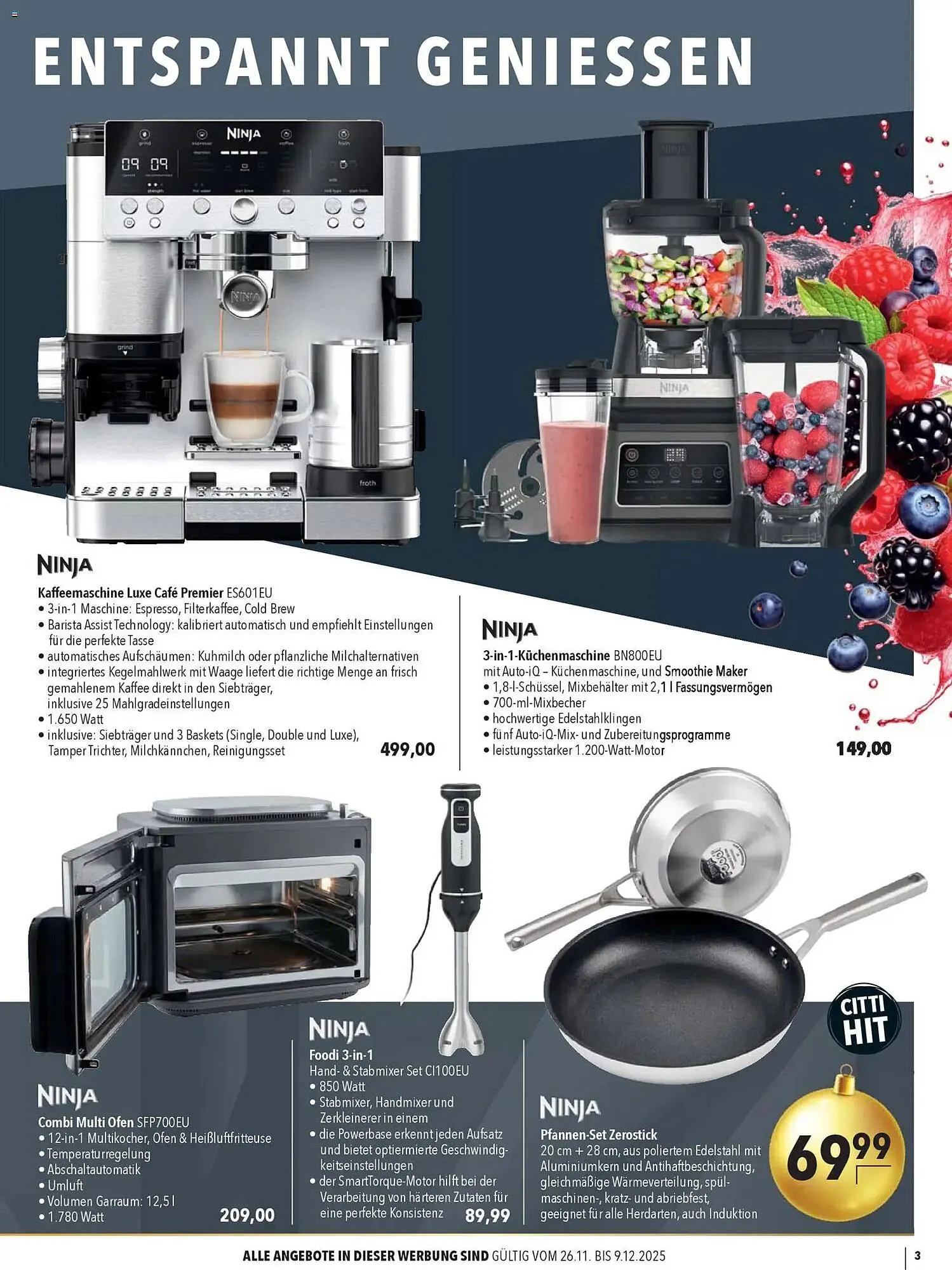 CITTI Markt Prospekt von 26. November bis 9. Dezember 2025 - Prospekt seite 3