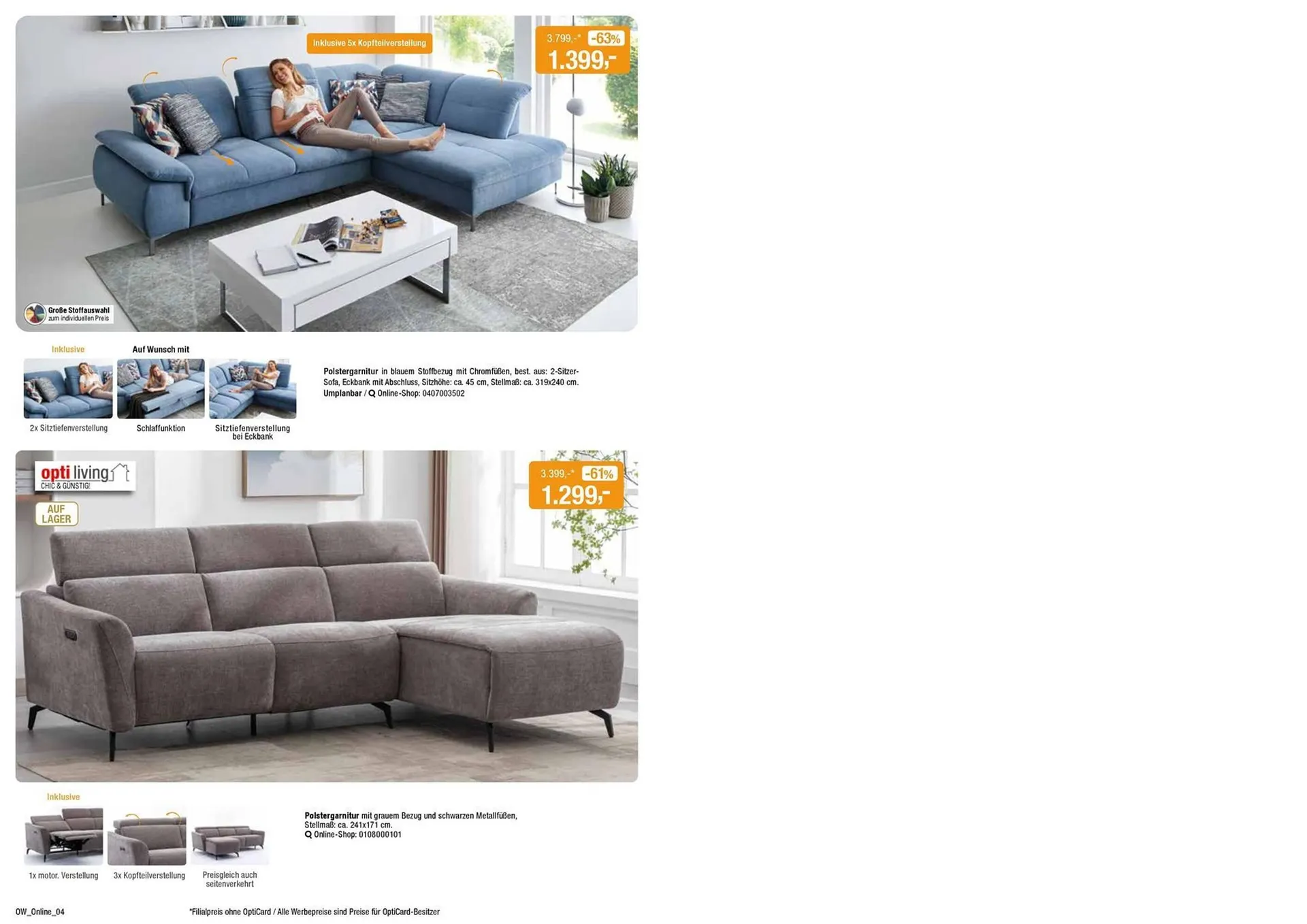 Opti Wohnwelt Prospekt von 13. Juli bis 24. Juli 2025 - Prospekt seite 4