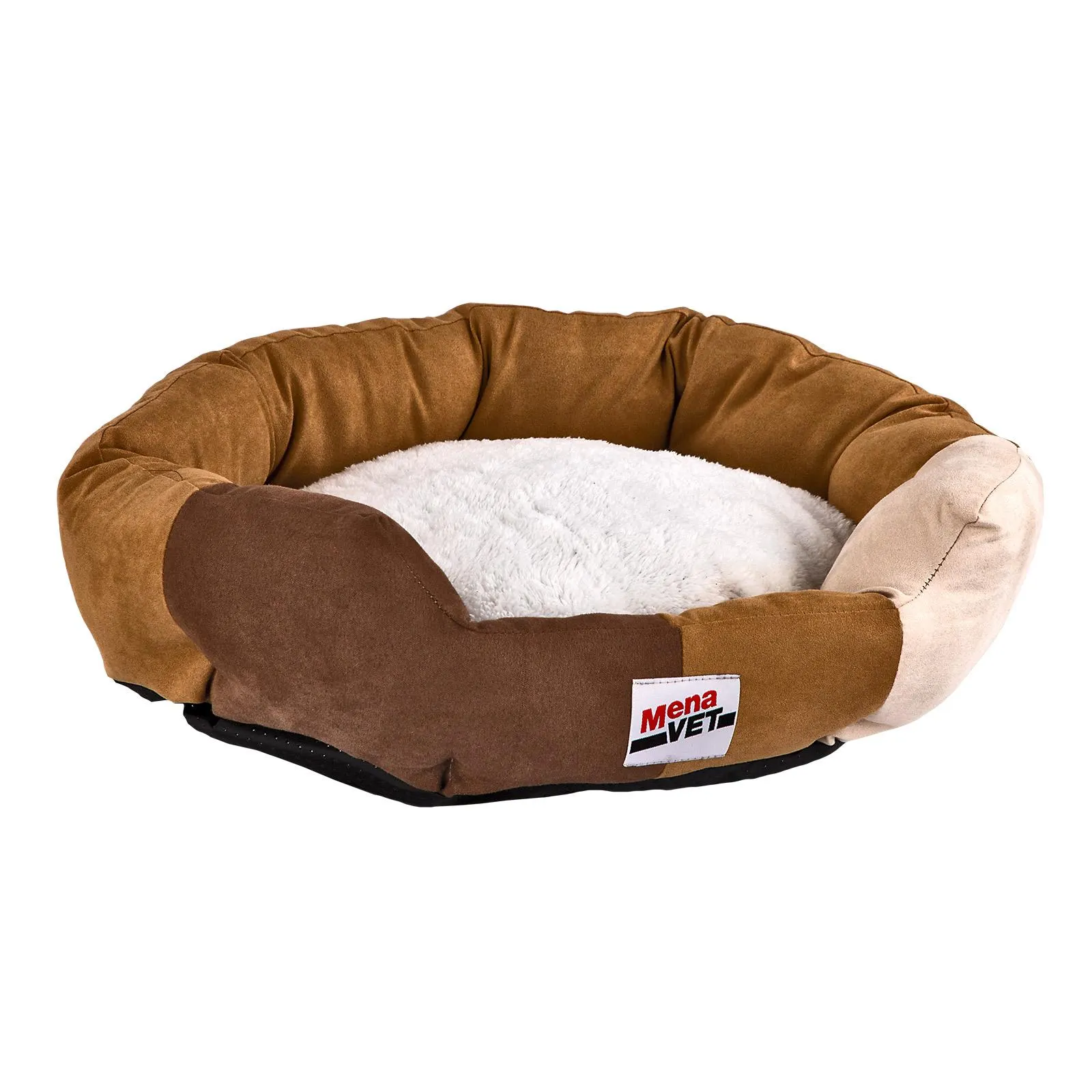 Hunde-/ Katzen Kuschelbett FILLY 45cm Beige hellbraun dunkelbraun