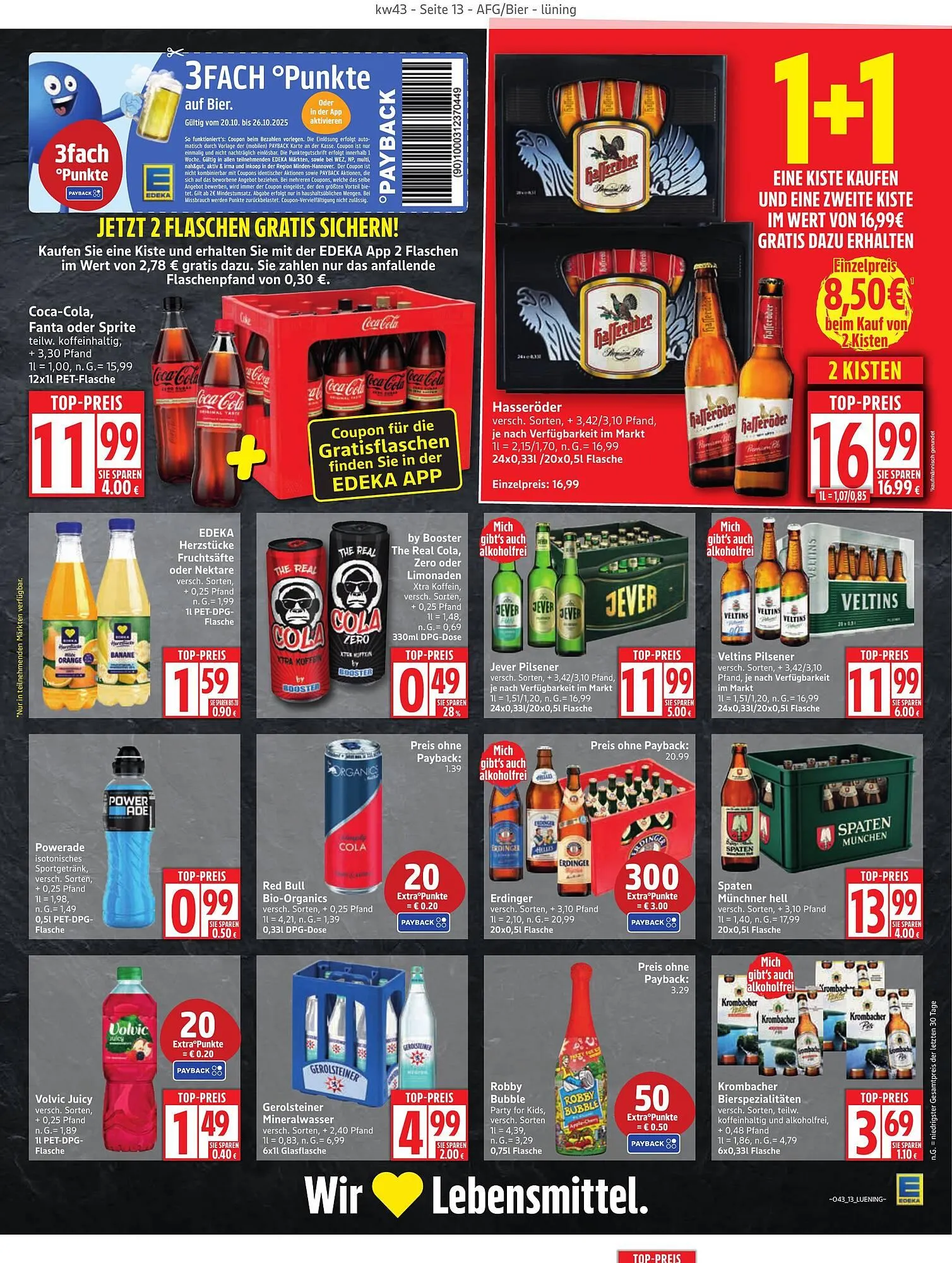 Edeka Prospekt von 20. Oktober bis 25. Oktober 2025 - Prospekt seite 13
