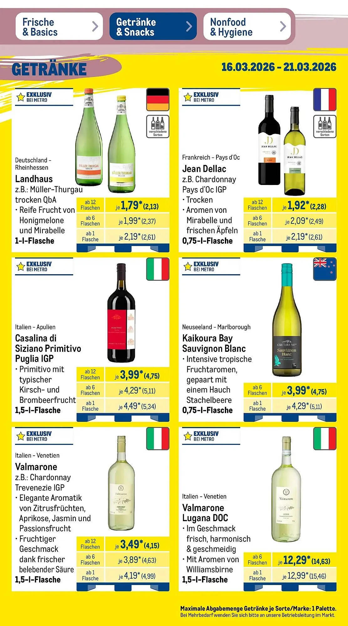 METRO Prospekt von 15. März bis 21. März 2026 - Prospekt seite 39
