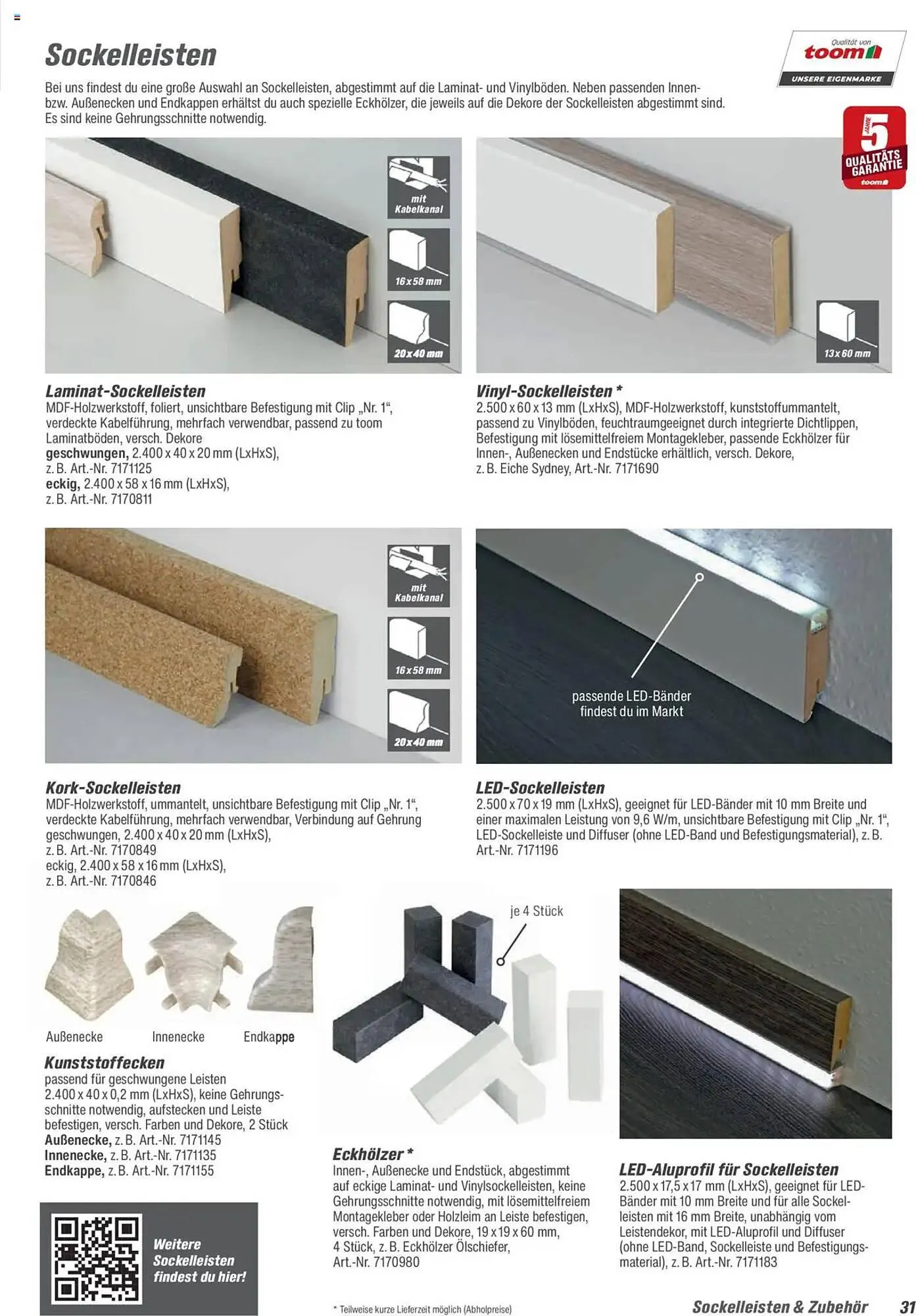 toom Baumarkt Prospekt von 21. August bis 31. Dezember 2025 - Prospekt seite 31
