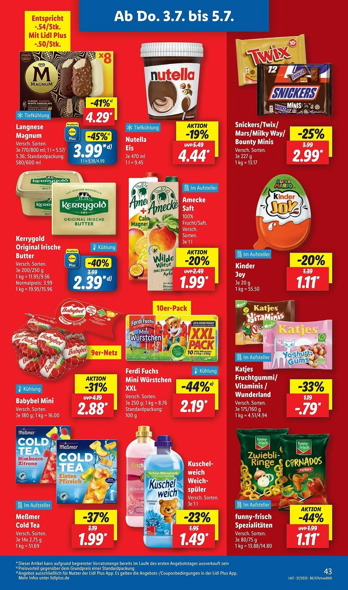 Lidl Prospekt von 30. Juni bis 6. Juli 2025 - Prospekt seite 63