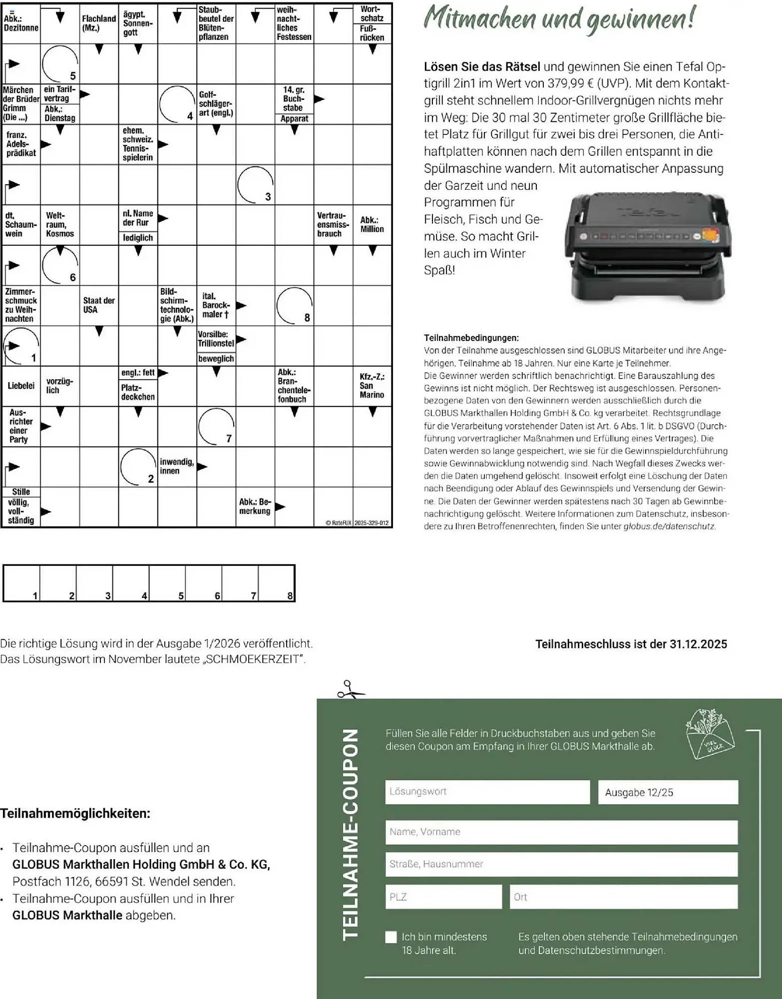 Globus Mio Magazin von 1. Dezember bis 31. Dezember 2025 - Prospekt seite 31