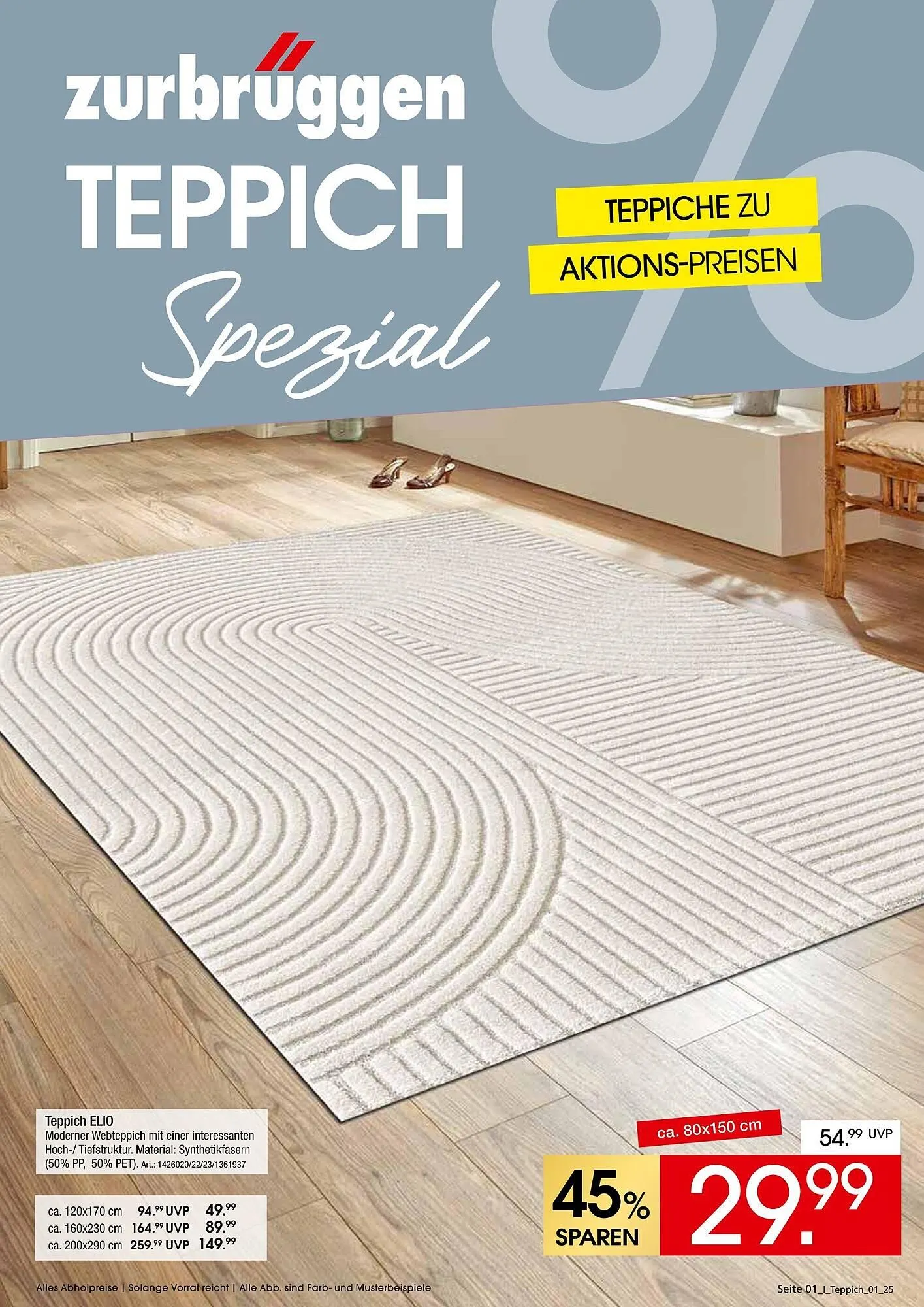 Zurbrüggen Prospekt von 26. April bis 30. Juni 2025 - Prospekt seite 1