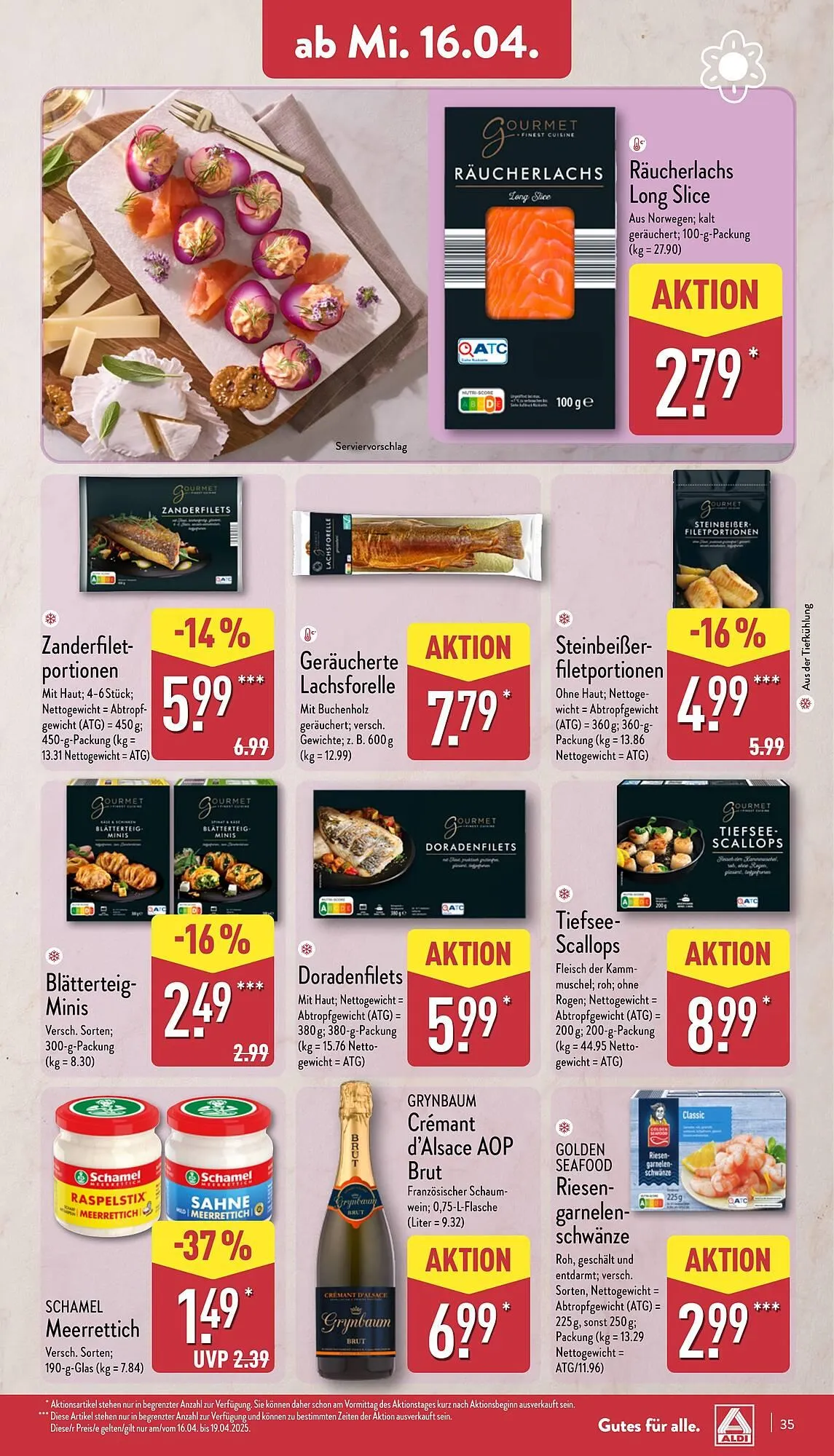 Aldi Nord Prospekt von 14. April bis 19. April 2025 - Prospekt seite 35