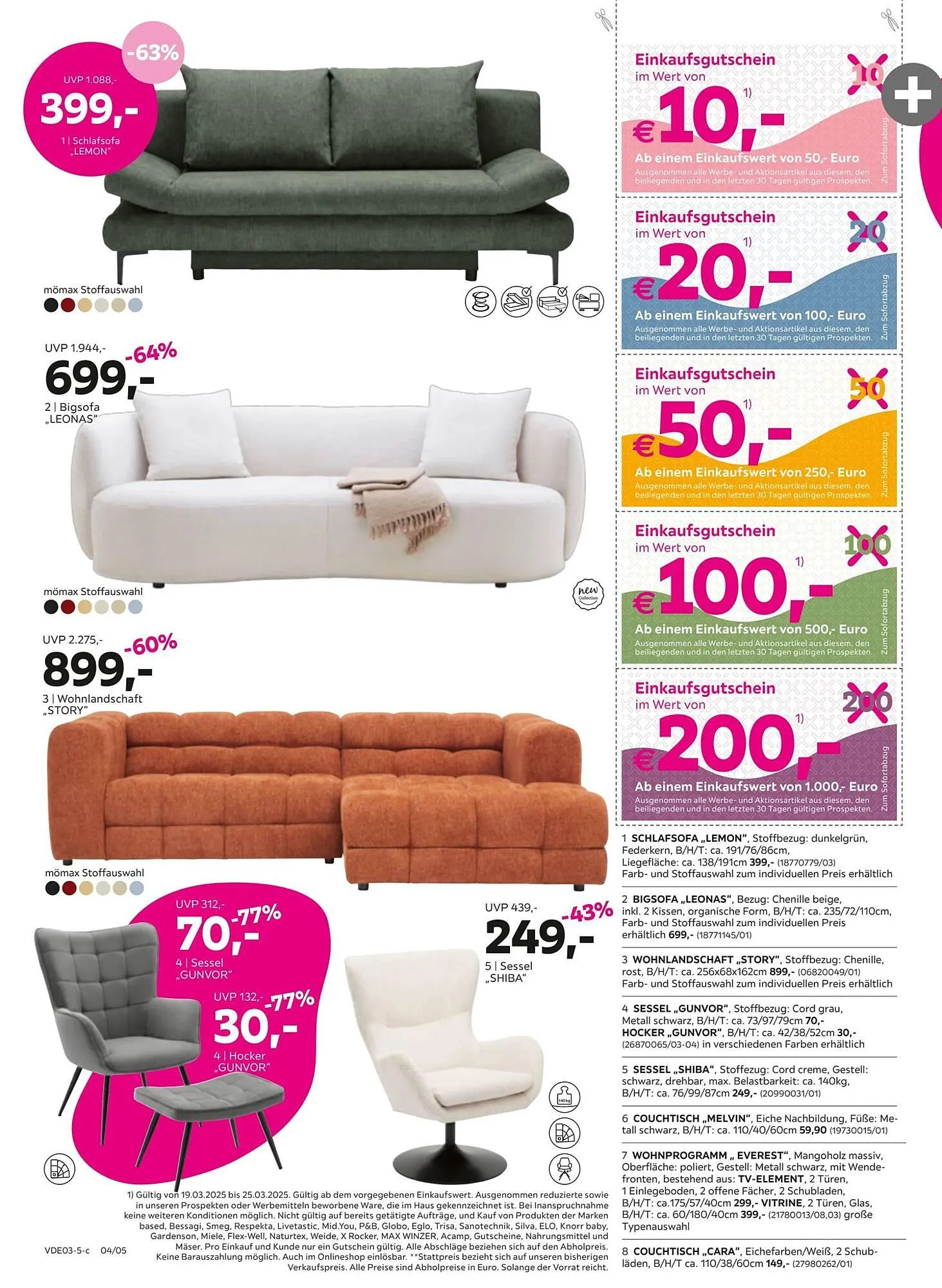 Mömax Prospekt von 17. März bis 26. März 2025 - Prospekt seite 4