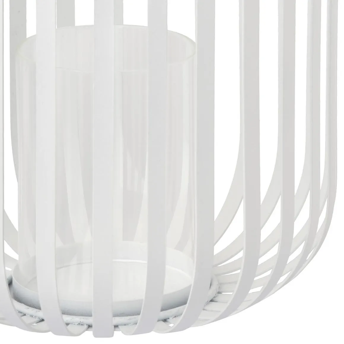 Kleines Windlicht aus Metall