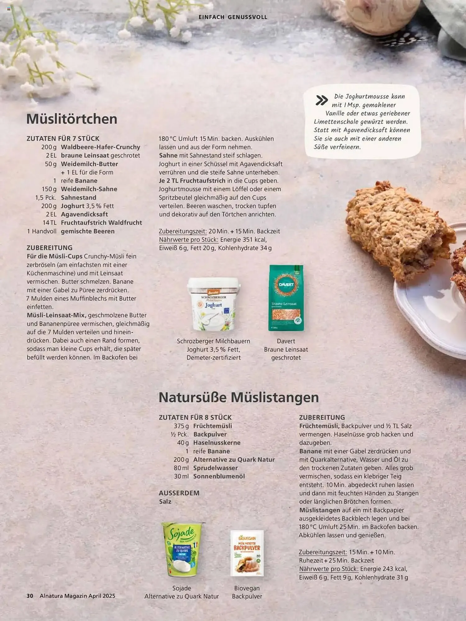 Alnatura Prospekt von 1. April bis 30. April 2025 - Prospekt seite 30