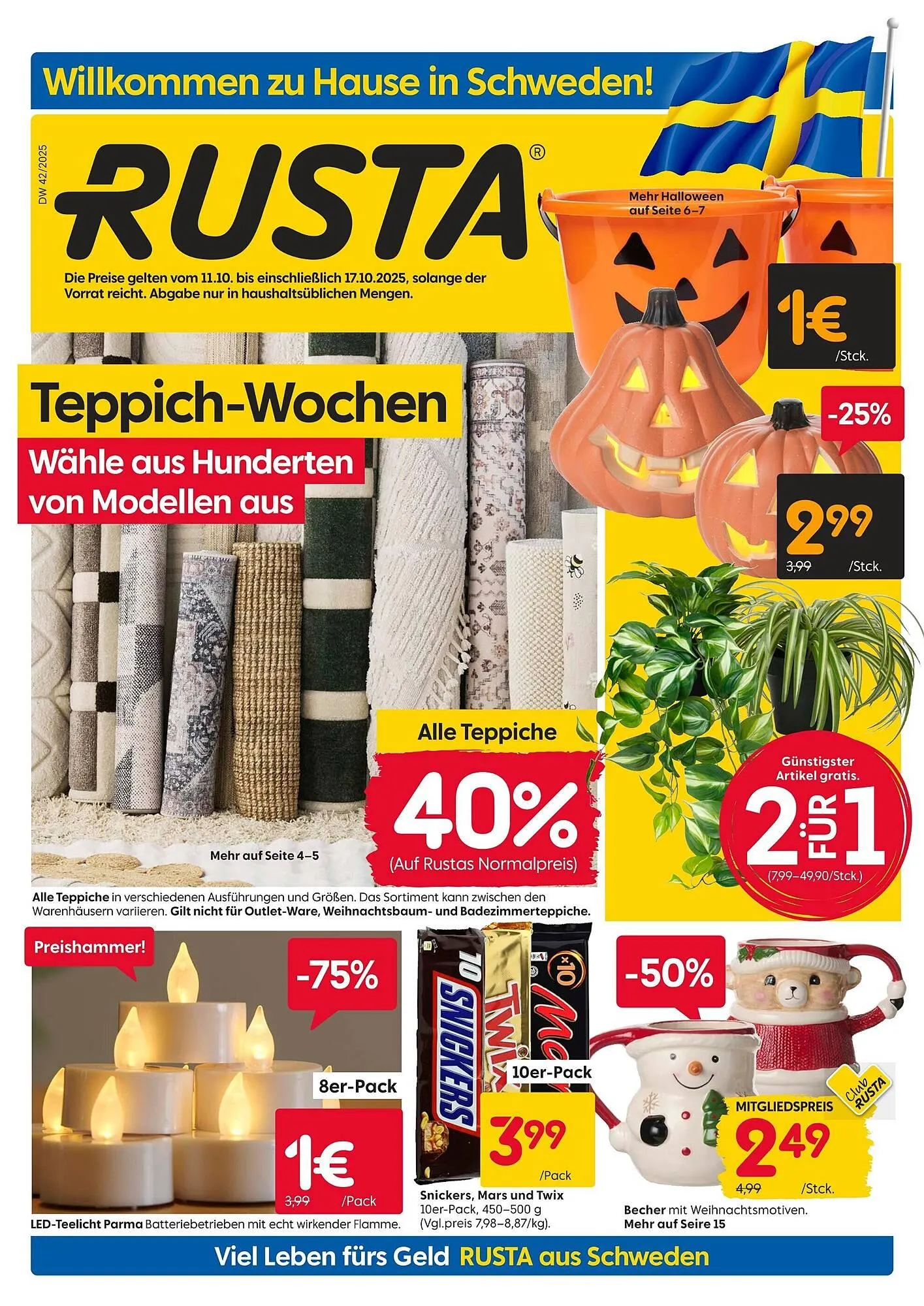 Rusta Prospekt von 11. Oktober bis 17. Oktober 2025 - Prospekt seite 1