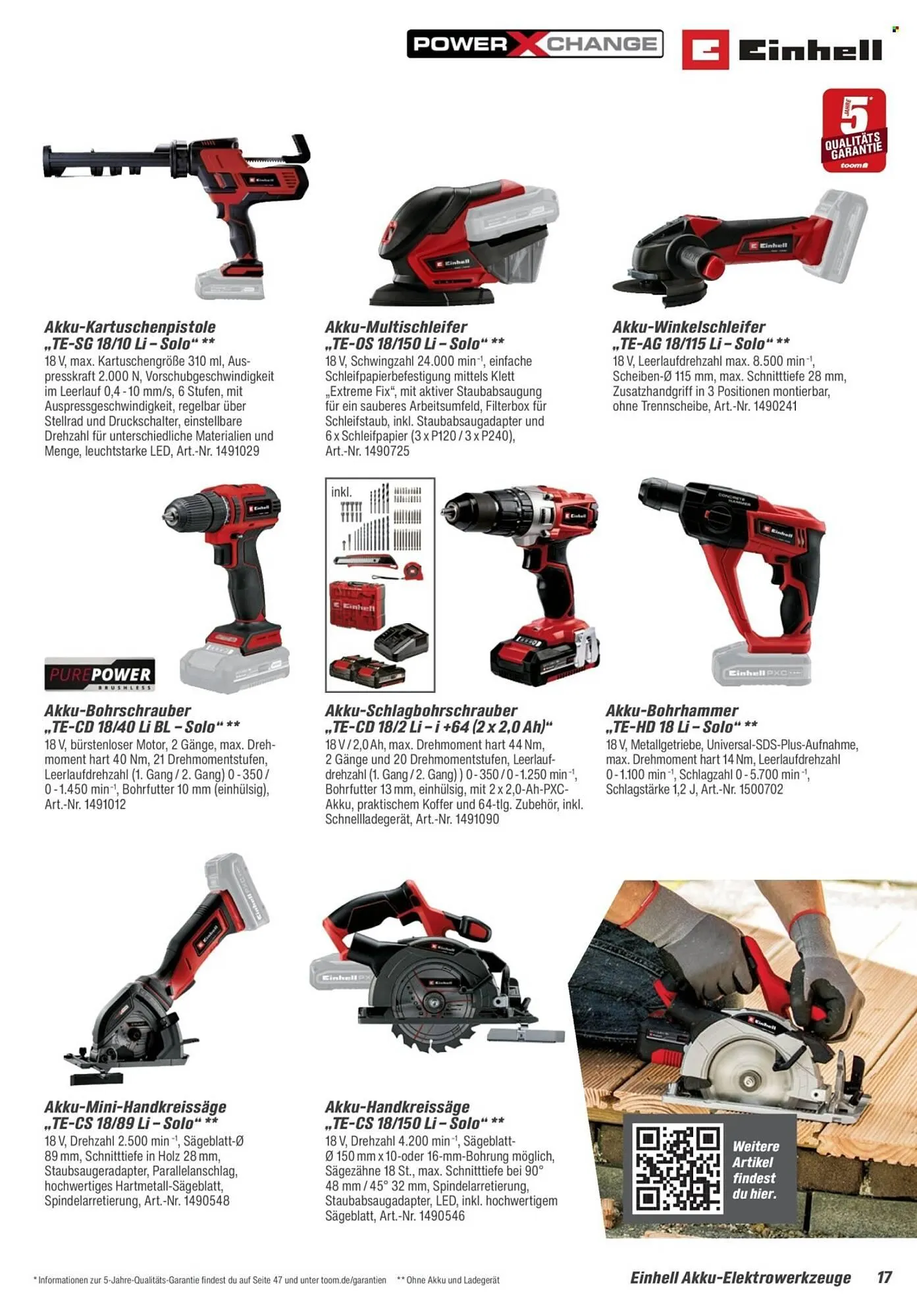 Toom Baumarkt Prospekt von 28. März bis 30. Juni 2026 - Prospekt seite 17