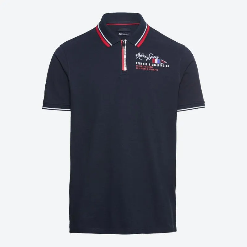 Herren-Poloshirt mit Reißverschlusskragen