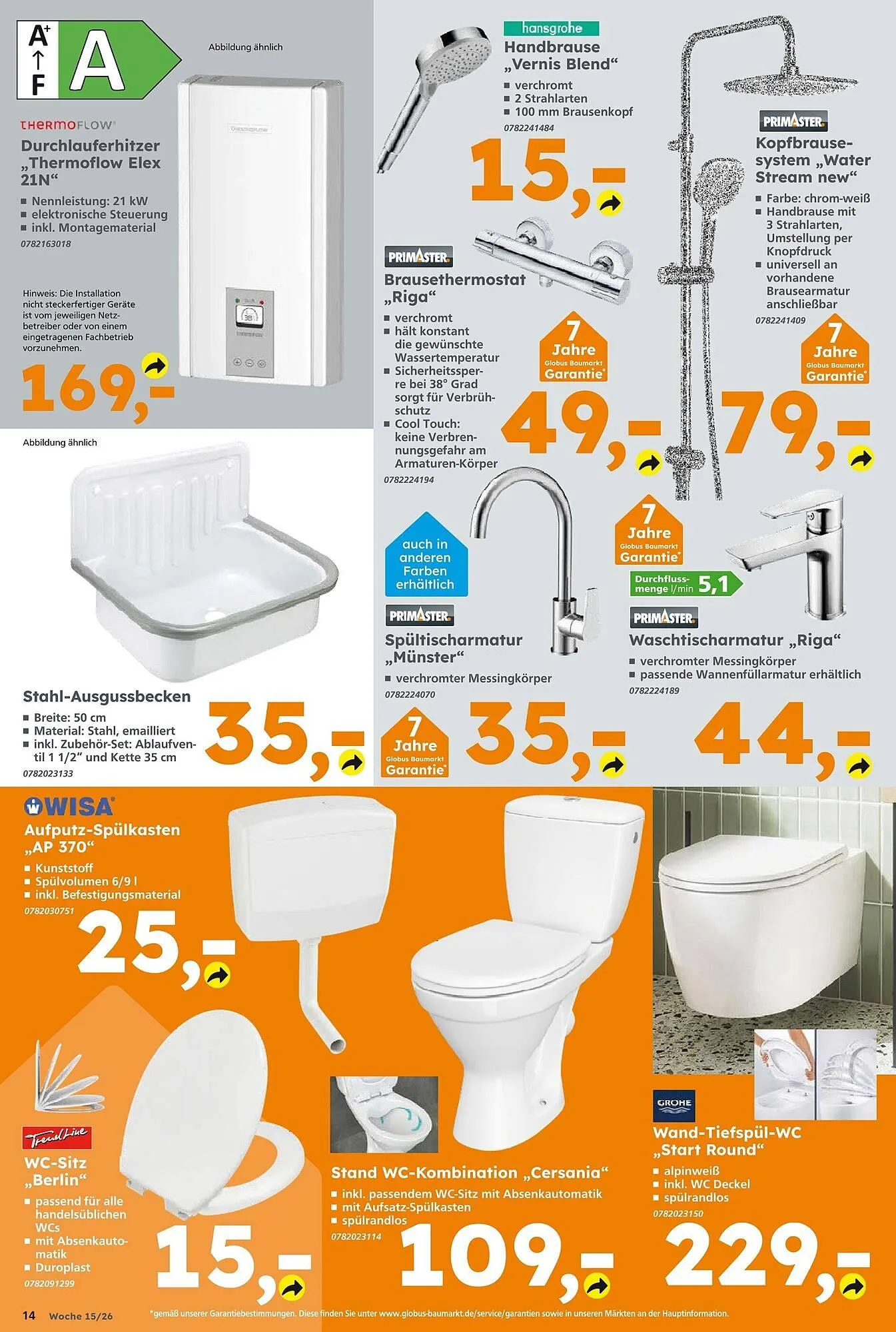 Globus Baumarkt Prospekt von 5. April bis 11. April 2026 - Prospekt seite 14