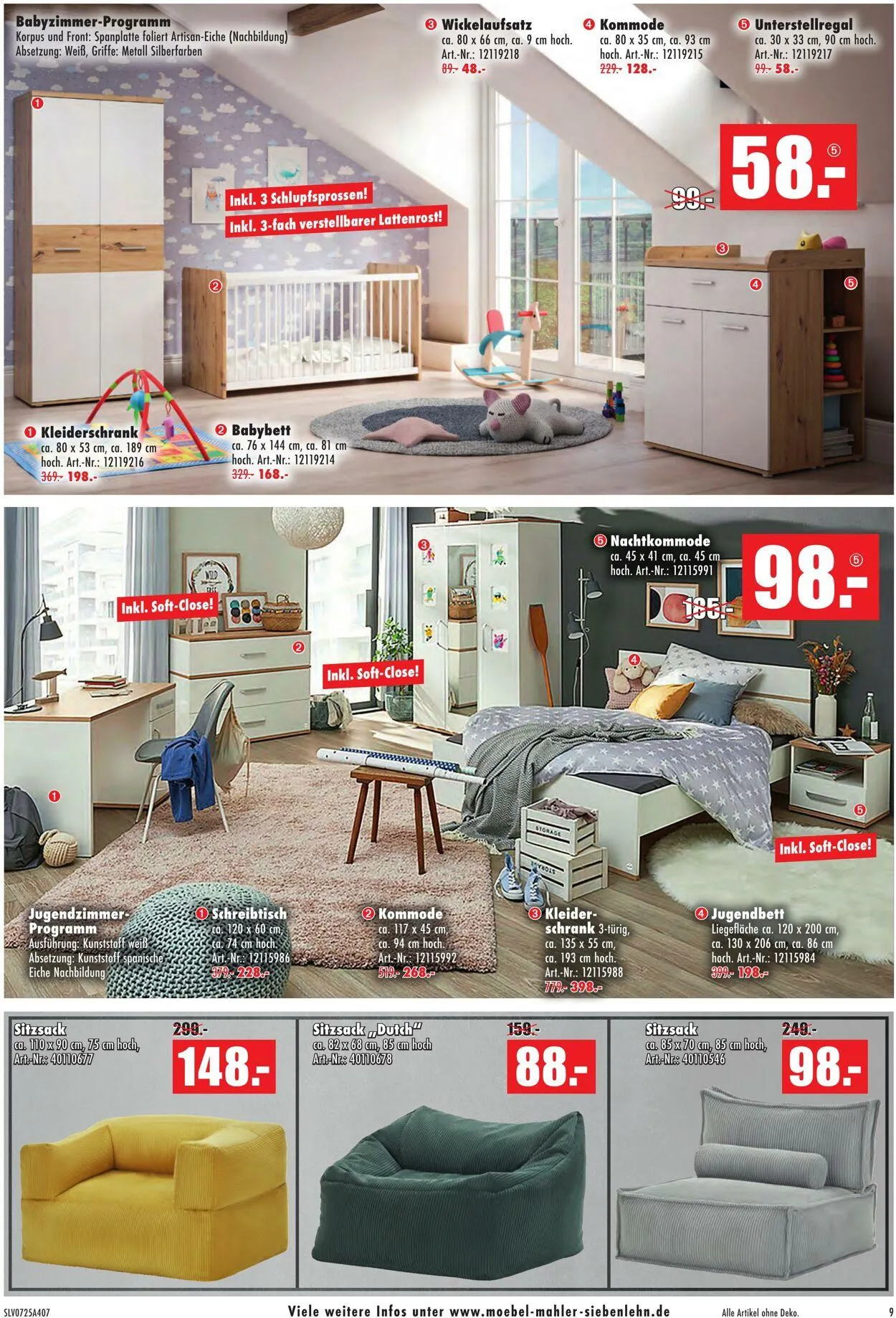 Möbel Mahler Aktueller Prospekt von 10. September bis 24. September 2025 - Prospekt seite 9