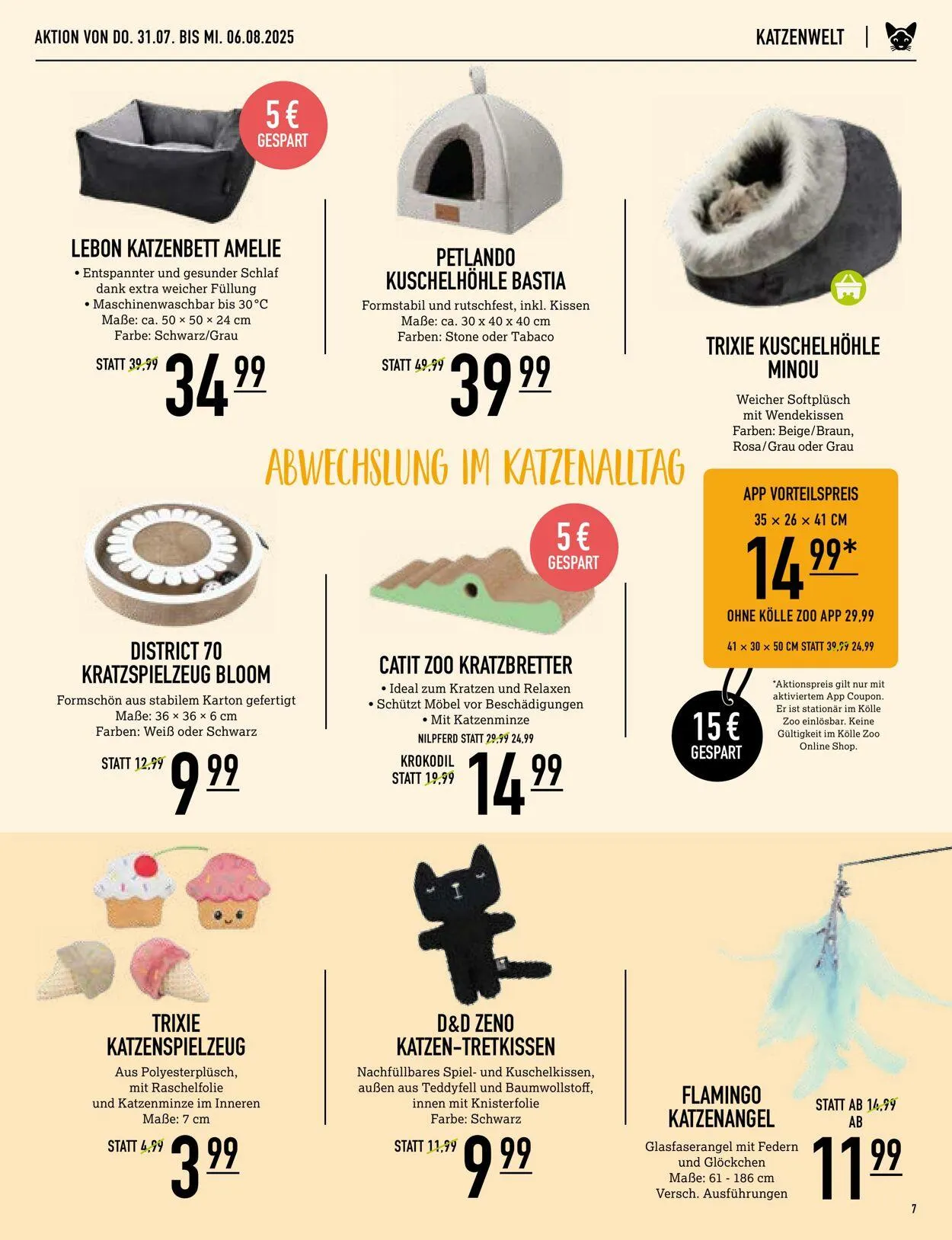 Kölle Zoo Aktueller Prospekt von 30. Juli bis 13. August 2025 - Prospekt seite 7