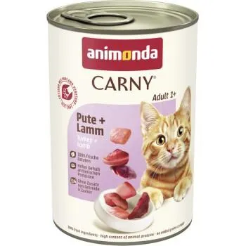 animonda Carny Nassfutter Katze Adult 6x400 g Pute und Lamm