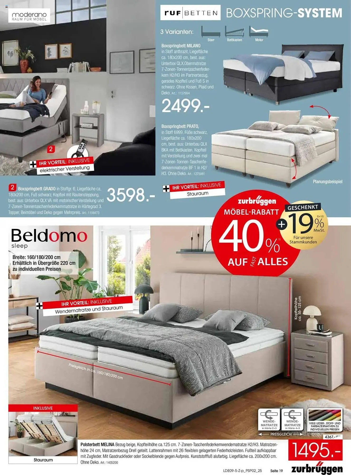 Zurbrüggen Prospekt von 20. September bis 18. Oktober 2025 - Prospekt seite 19