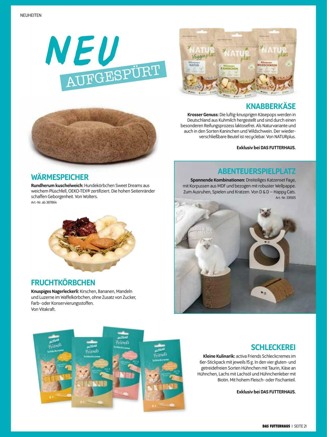 Futterhaus Aktueller Prospekt von 1. Oktober bis 31. Oktober 2025 - Prospekt seite 21