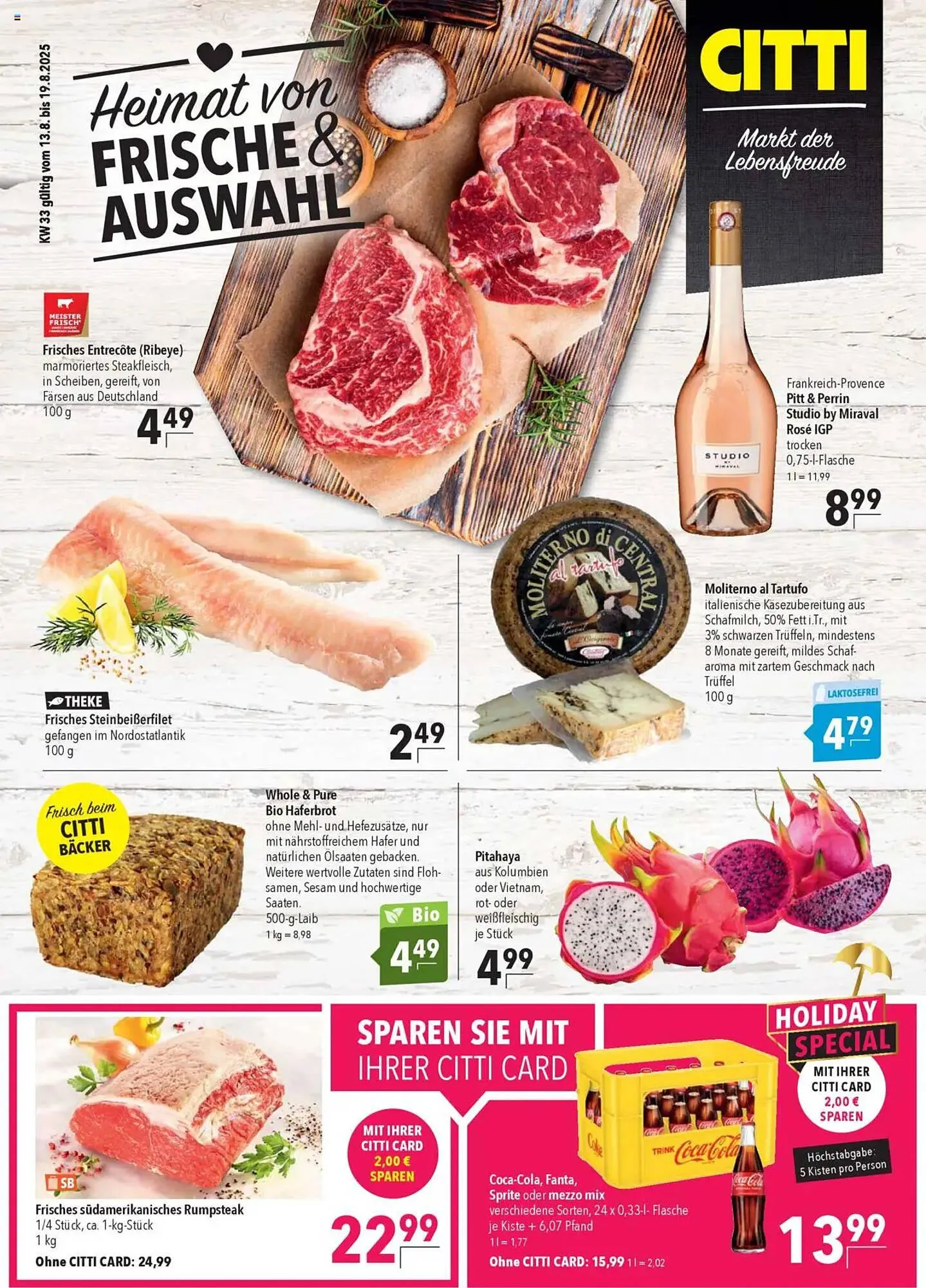 CITTI Markt Prospekt von 13. August bis 19. August 2025 - Prospekt seite 1