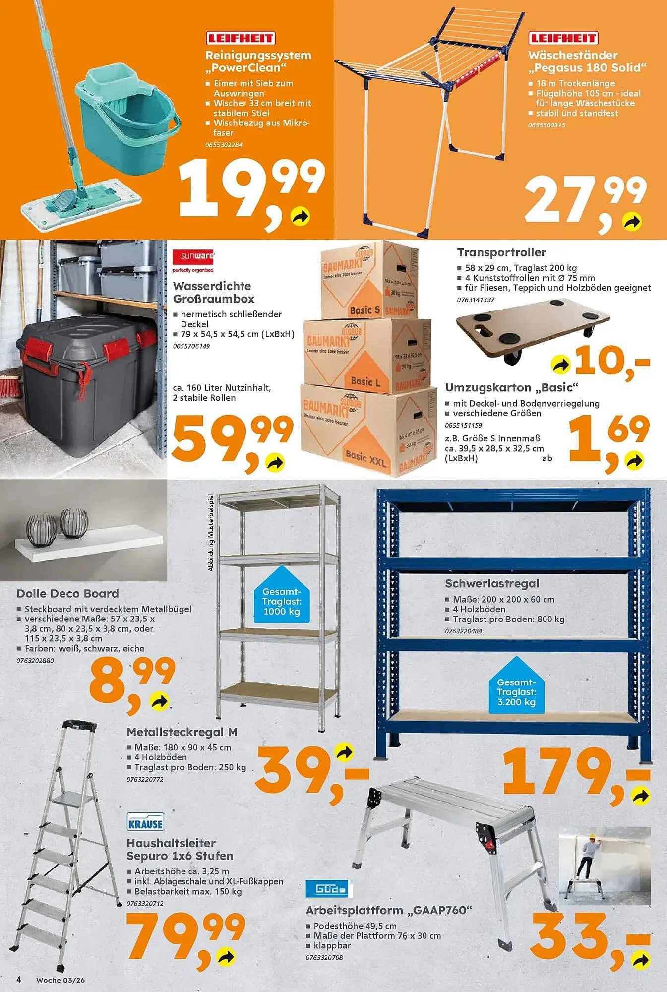 Globus Baumarkt Prospekt von 11. Januar bis 17. Januar 2026 - Prospekt seite 4