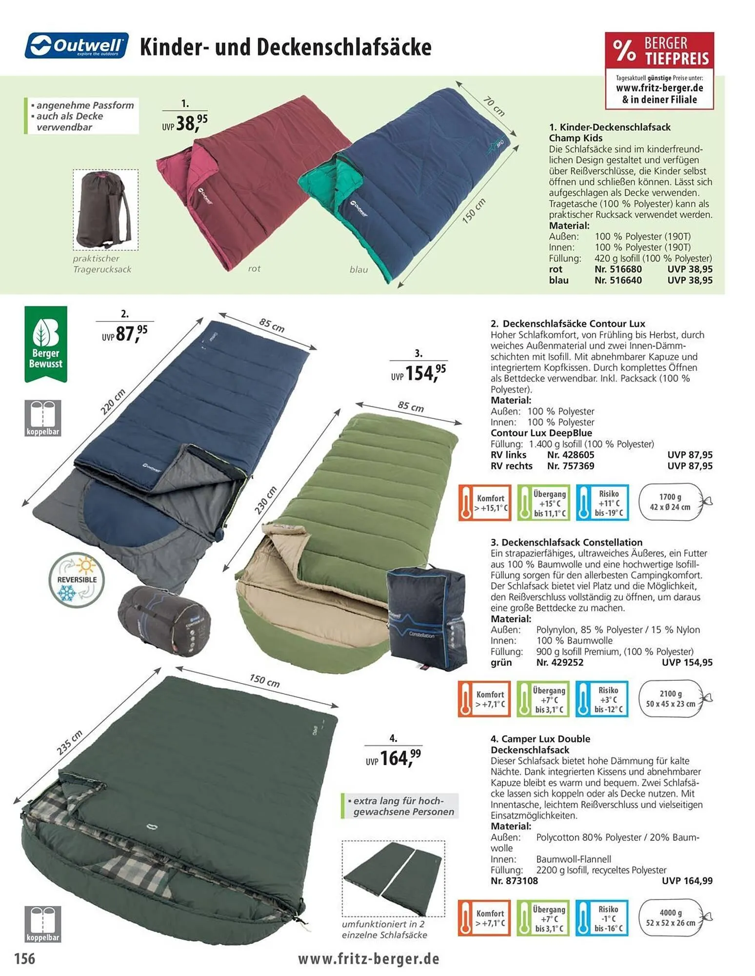 Fritz Berger Prospekt von 27. Mai bis 31. Dezember 2025 - Prospekt seite 156