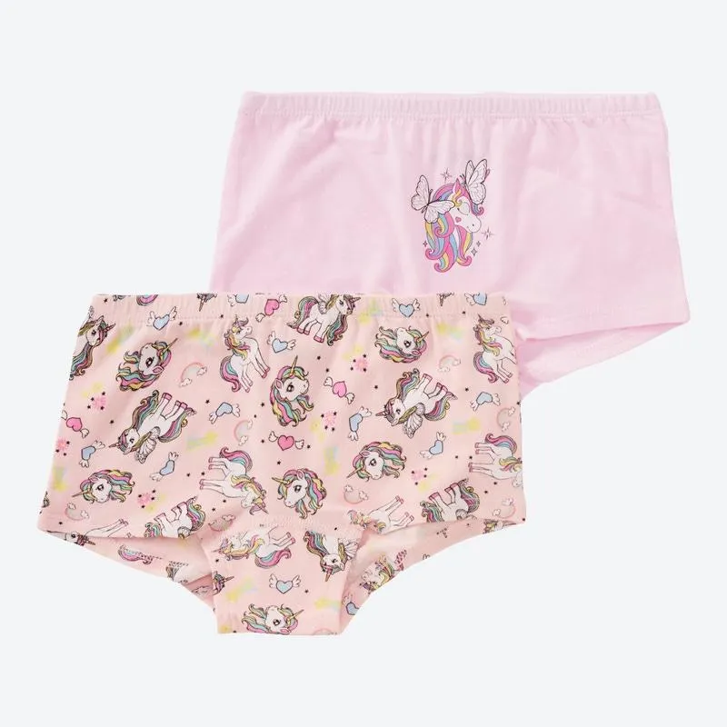 Kinder-Mädchen-Panty aus Baumwolle, 2er-Pack