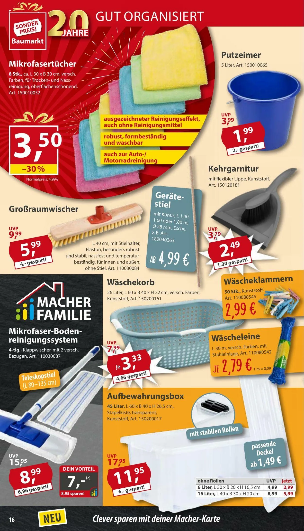 Sonderpreis Baumarkt Aktueller Prospekt von 10. Mai bis 24. Mai 2025 - Prospekt seite 16